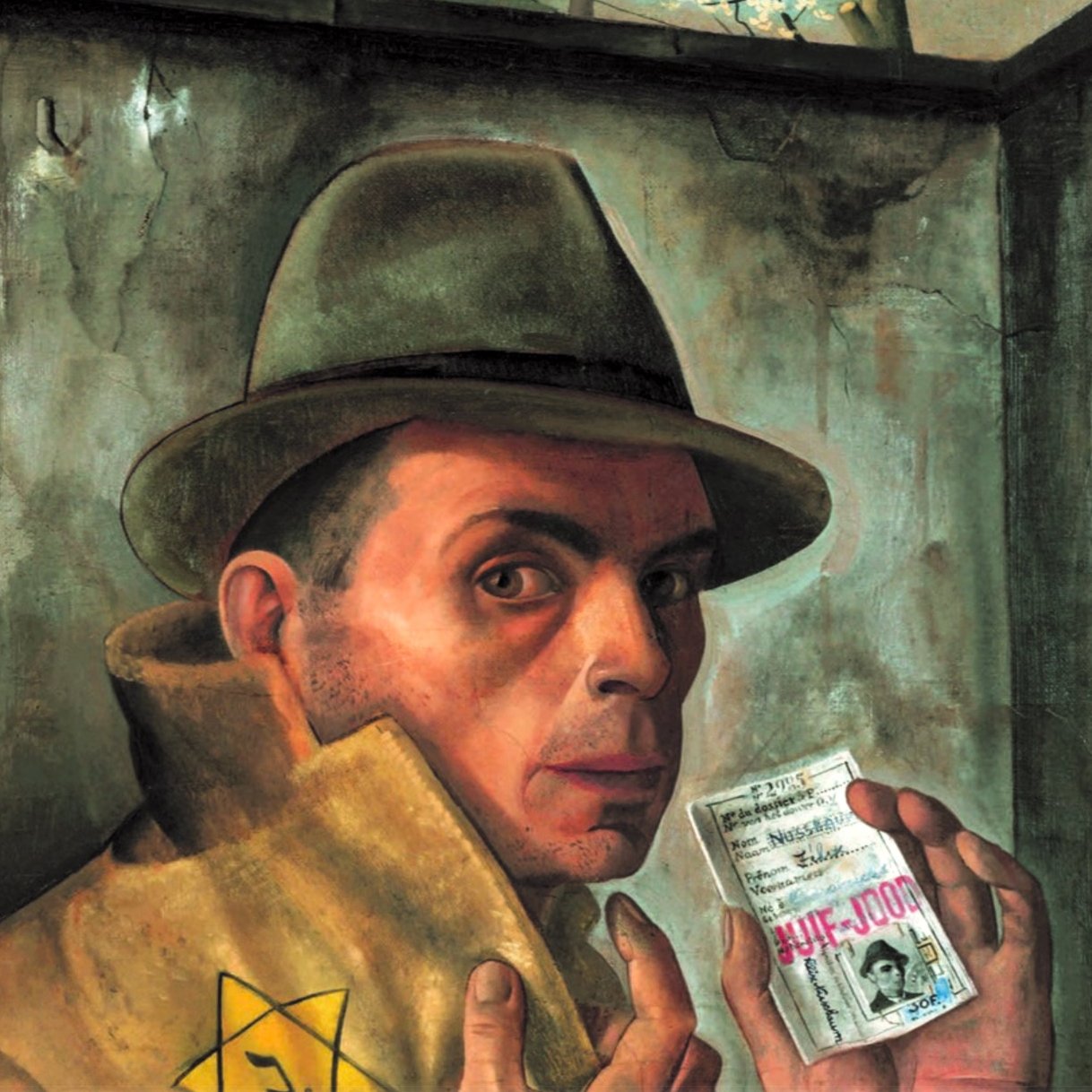 Self Portrait with Jewish Identity Card | Felix Nussbaum | 1943