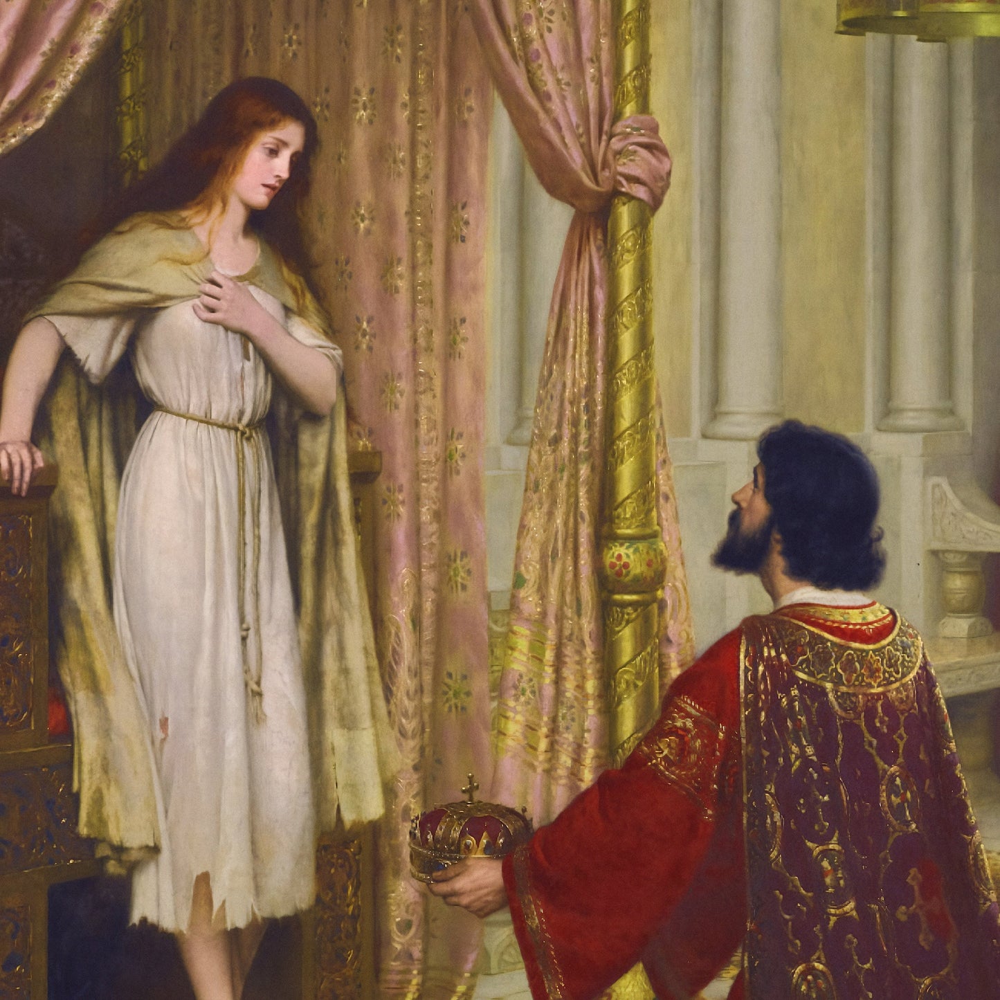 The King and the Beggar-maid | Edmund Leighton | 1898