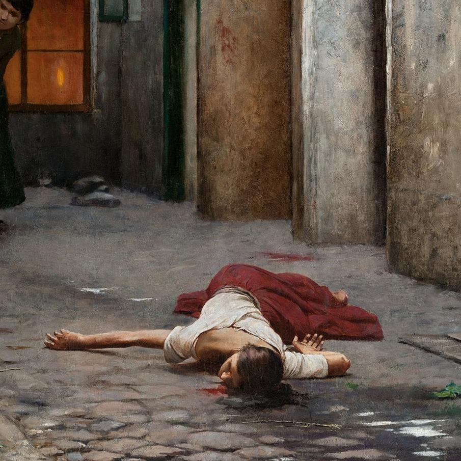 Murder in the House | Jakub Schikaneder | 1889