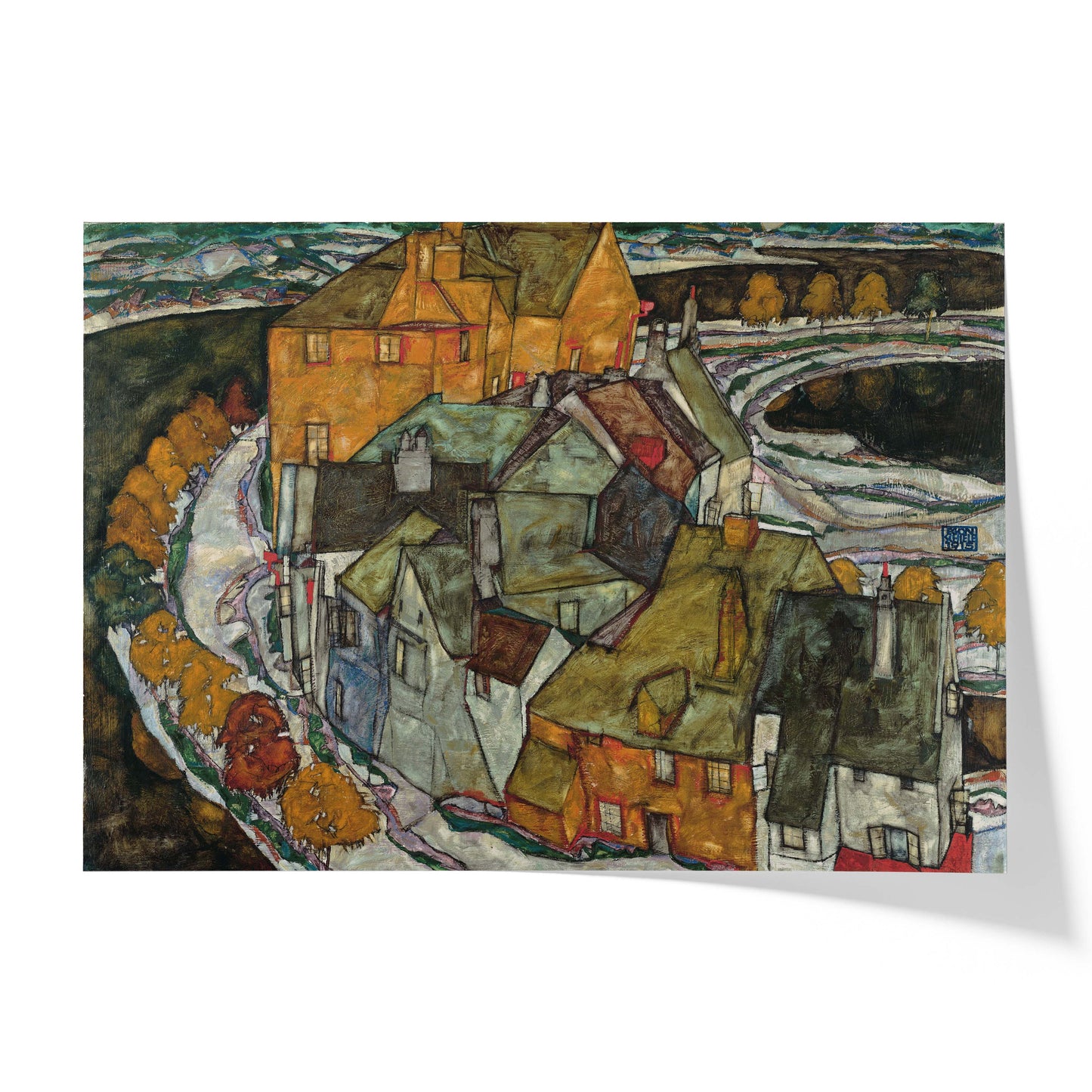Crescent of Houses II | Egon Schiele | 1914