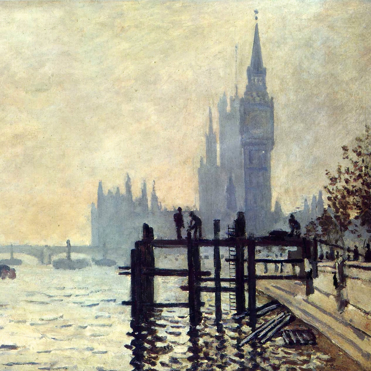 The Thames below Westminster | Claude Monet | 1871