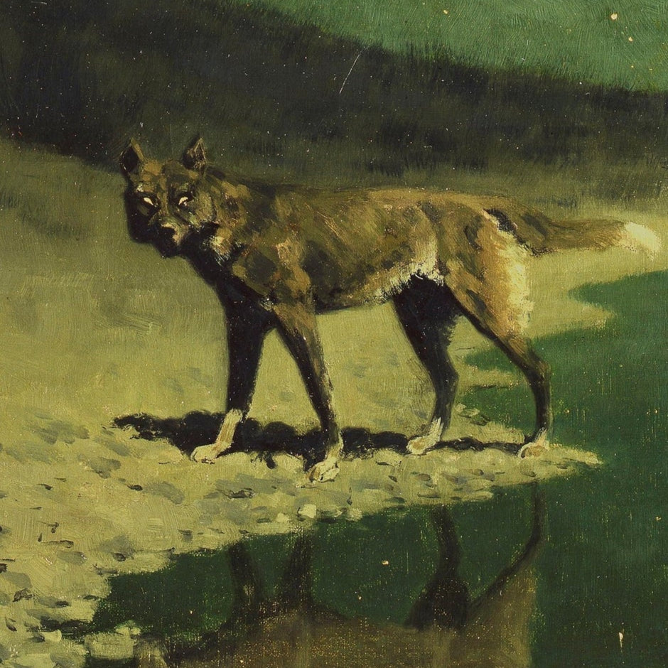 Moonlight Wolf | Frederic Remington | 1909
