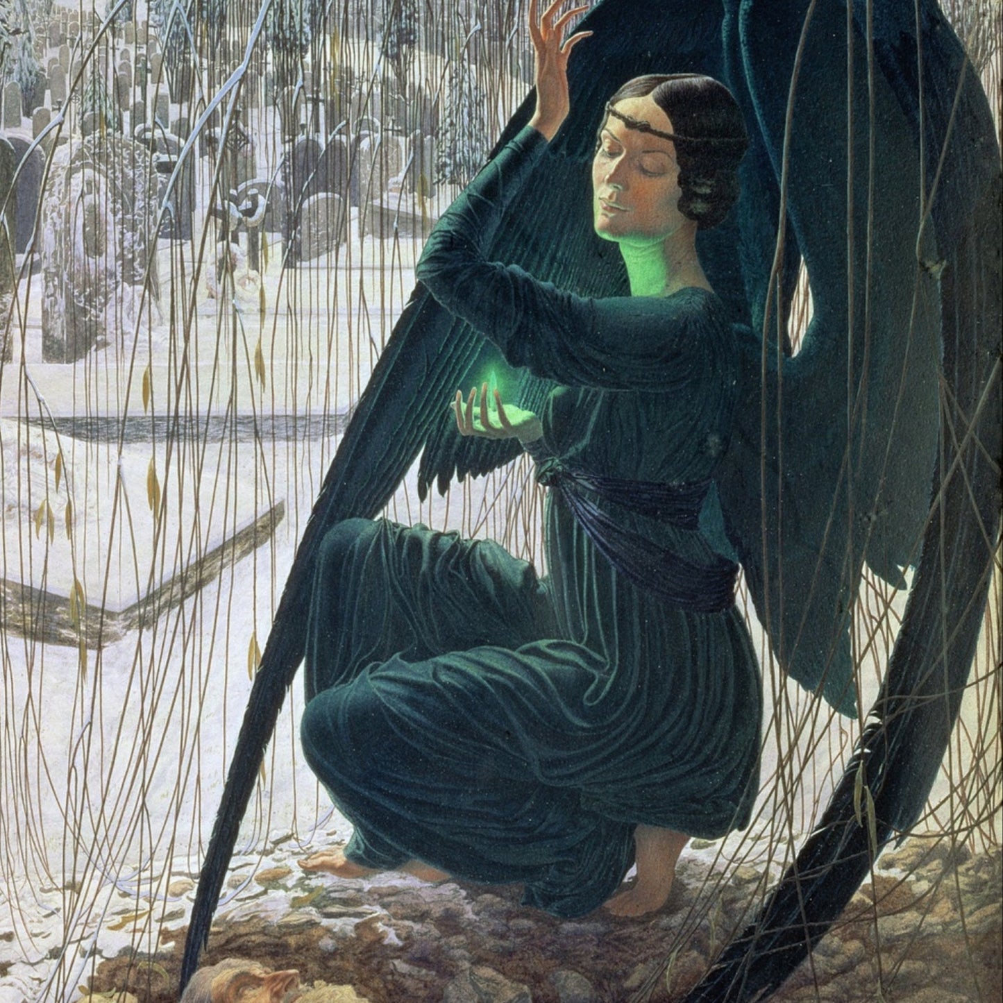 Death and the Gravedigger | Carlos Schwabe | 1890