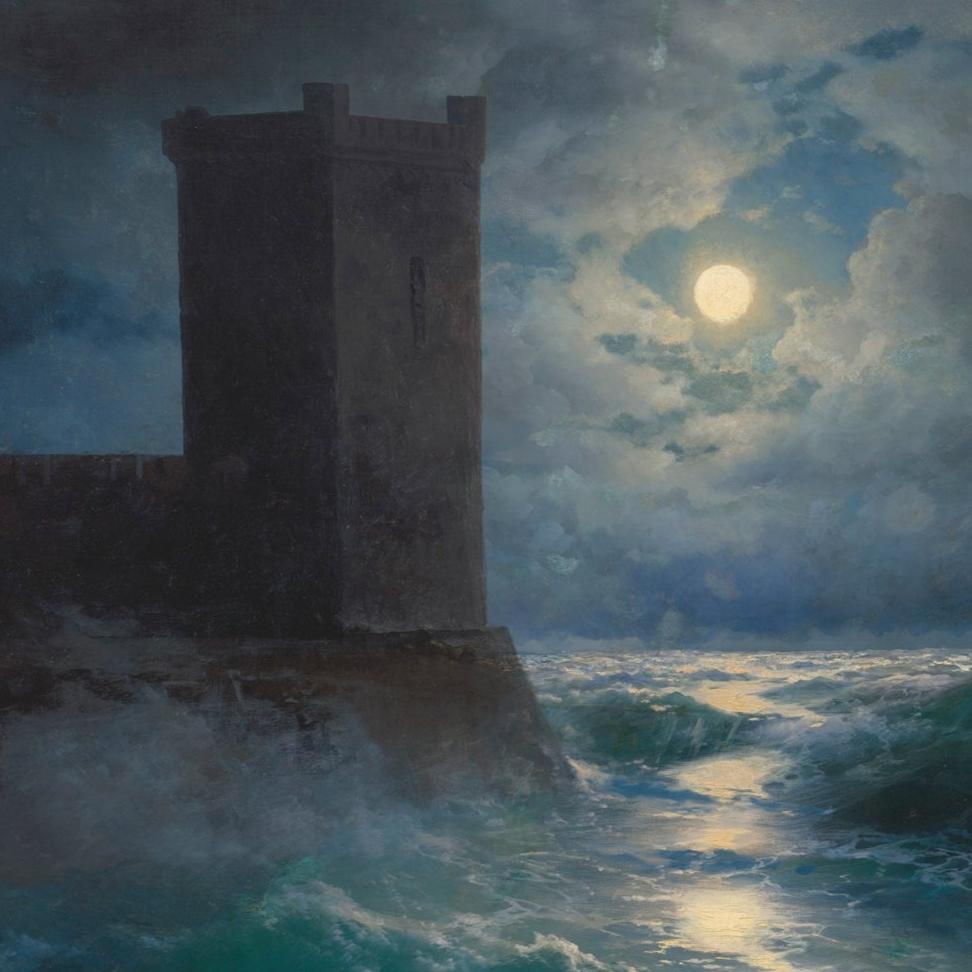Genoese Towers in the Black Sea | Ivan Aivazovsky | 1895