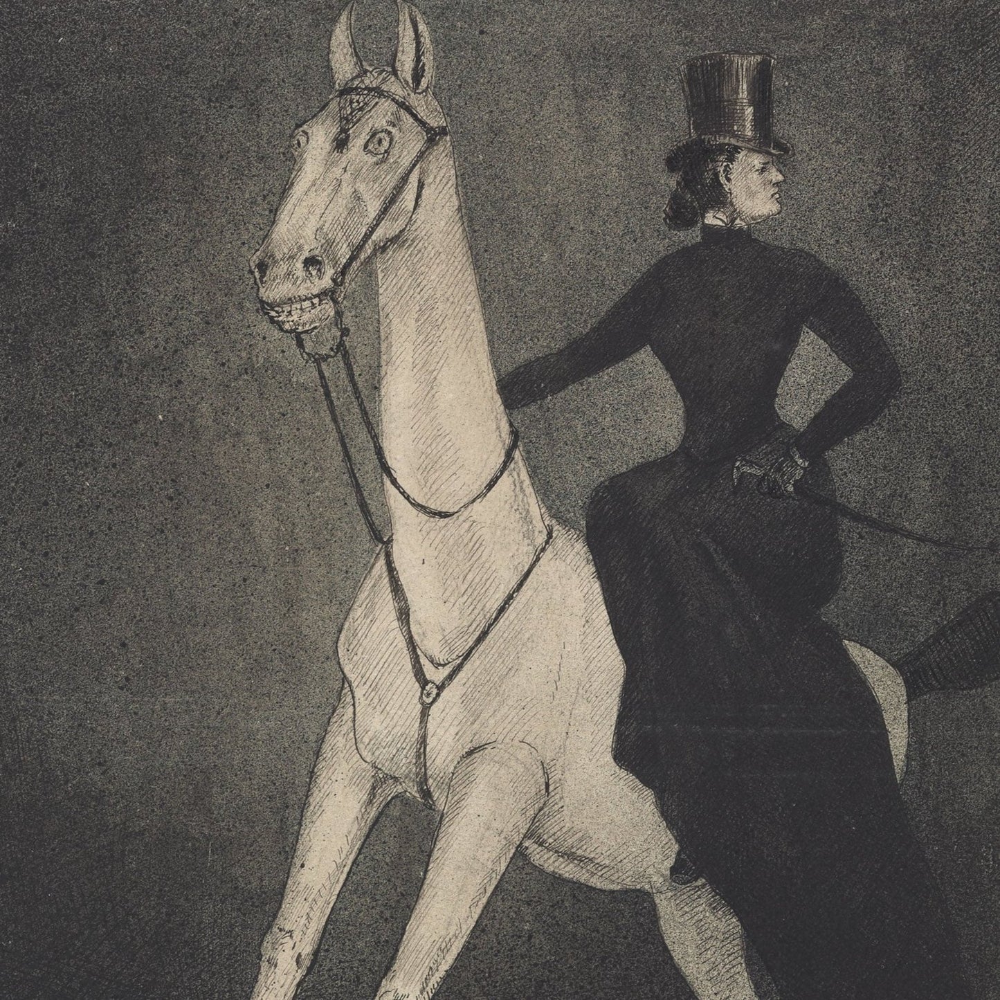 The Lady on the Horse | Alfred Kubin | 1901
