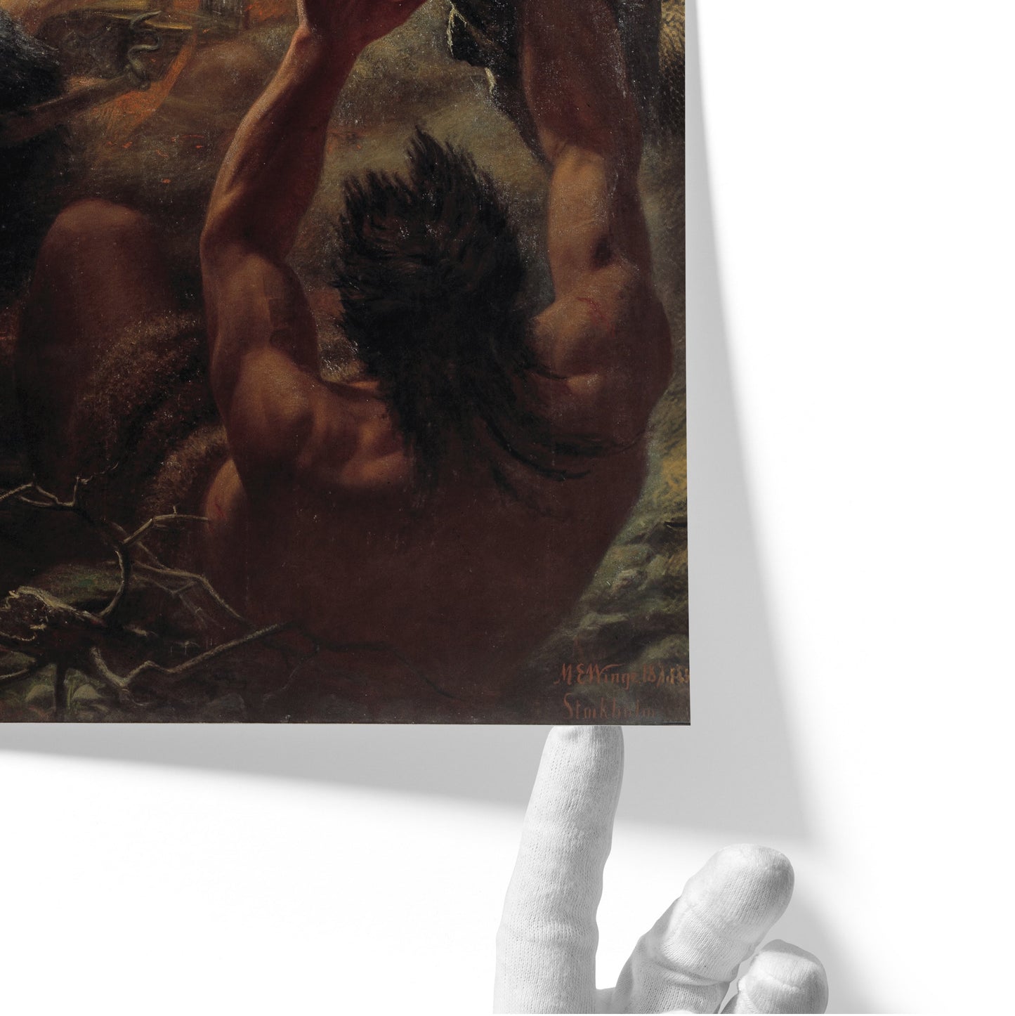 Thor's Fight with the Giants | Mårten Eskil Winge | 1872