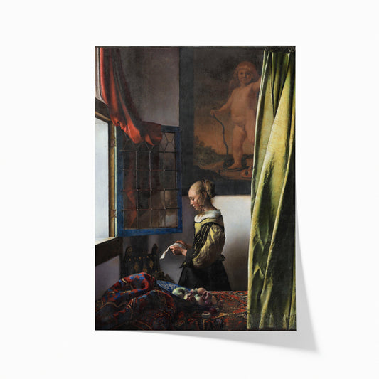 Girl Reading a Letter at an Open Window (After Restoration) | Johannes Vermeer | 1657