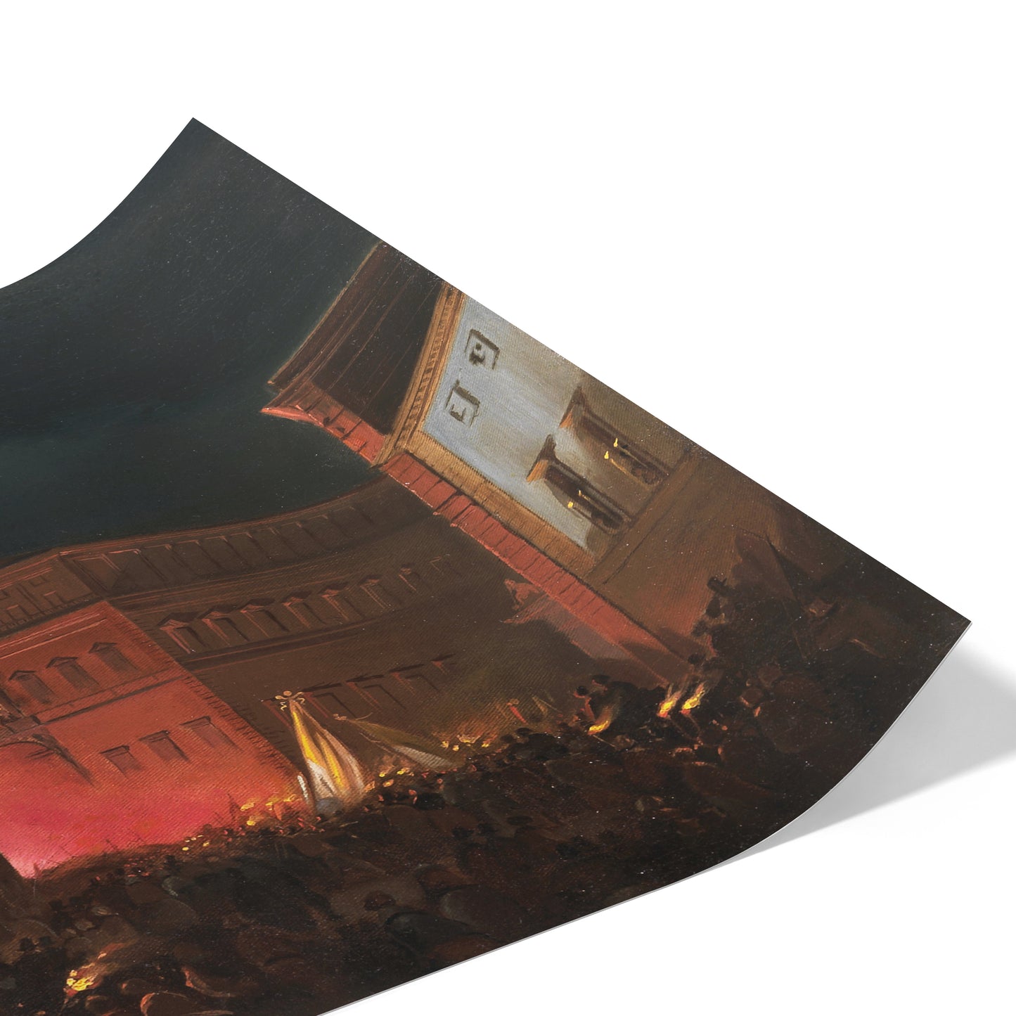 Blessing of Pius IX from the Quirinale at Night | Ippolito Caffi | 1848