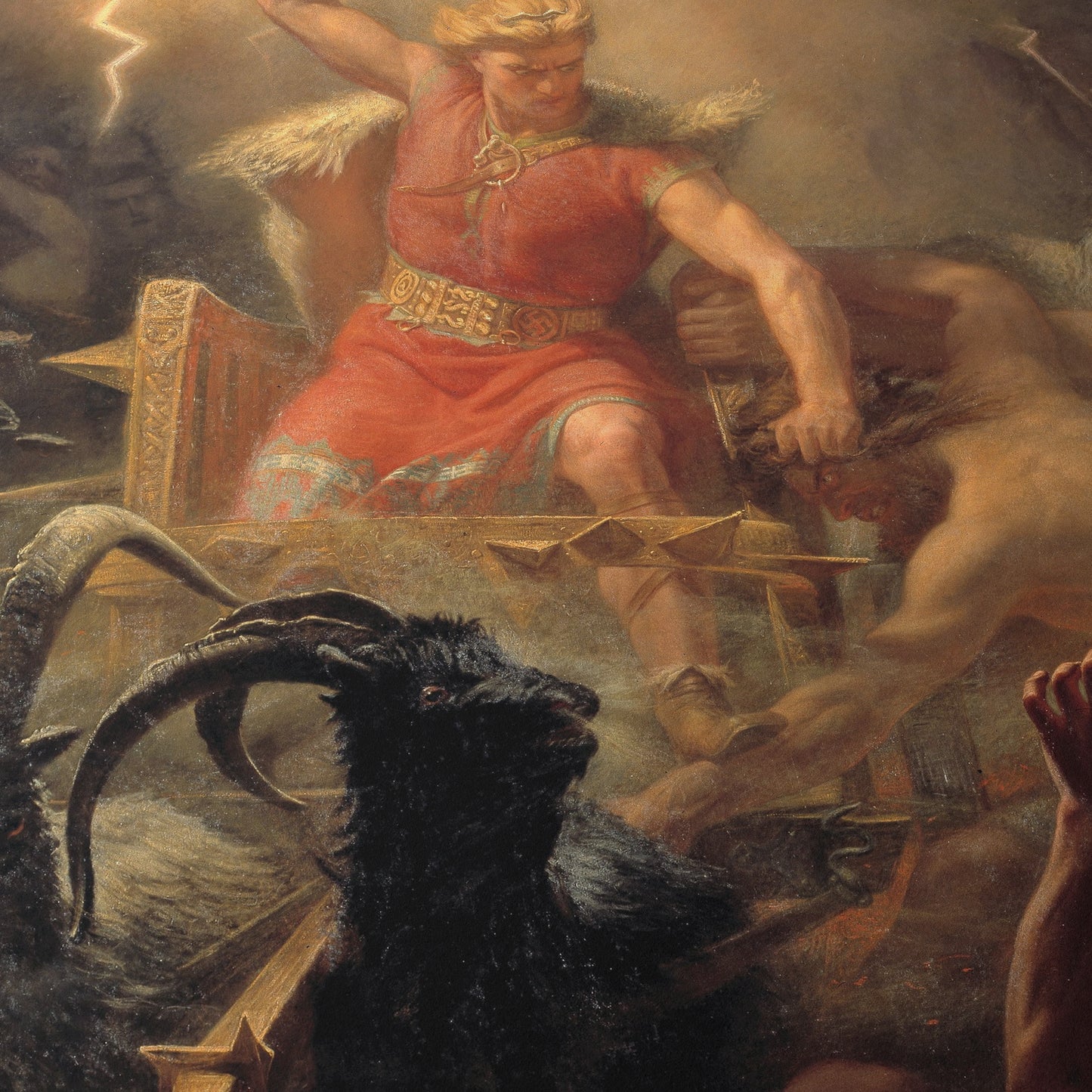 Thor's Fight with the Giants | Mårten Eskil Winge | 1872