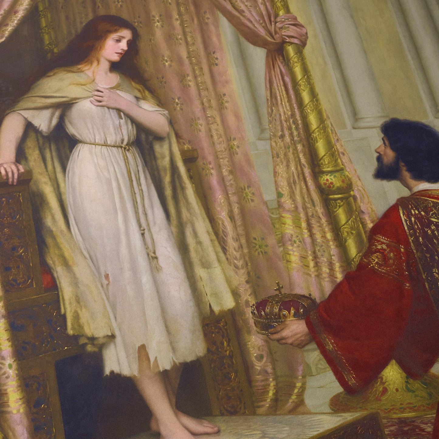 The King and the Beggar-maid | Edmund Leighton | 1898