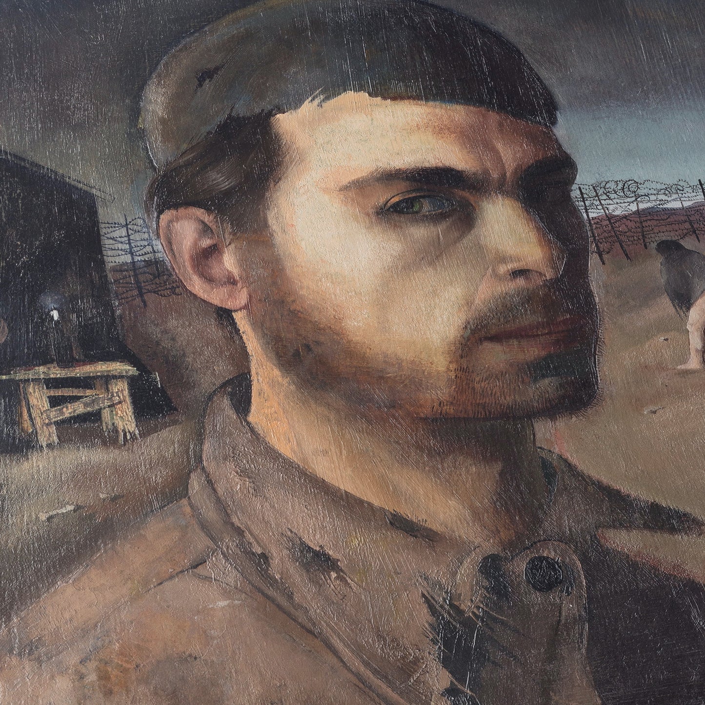 Self Portrait in The Camp | Felix Nussbaum | 1940