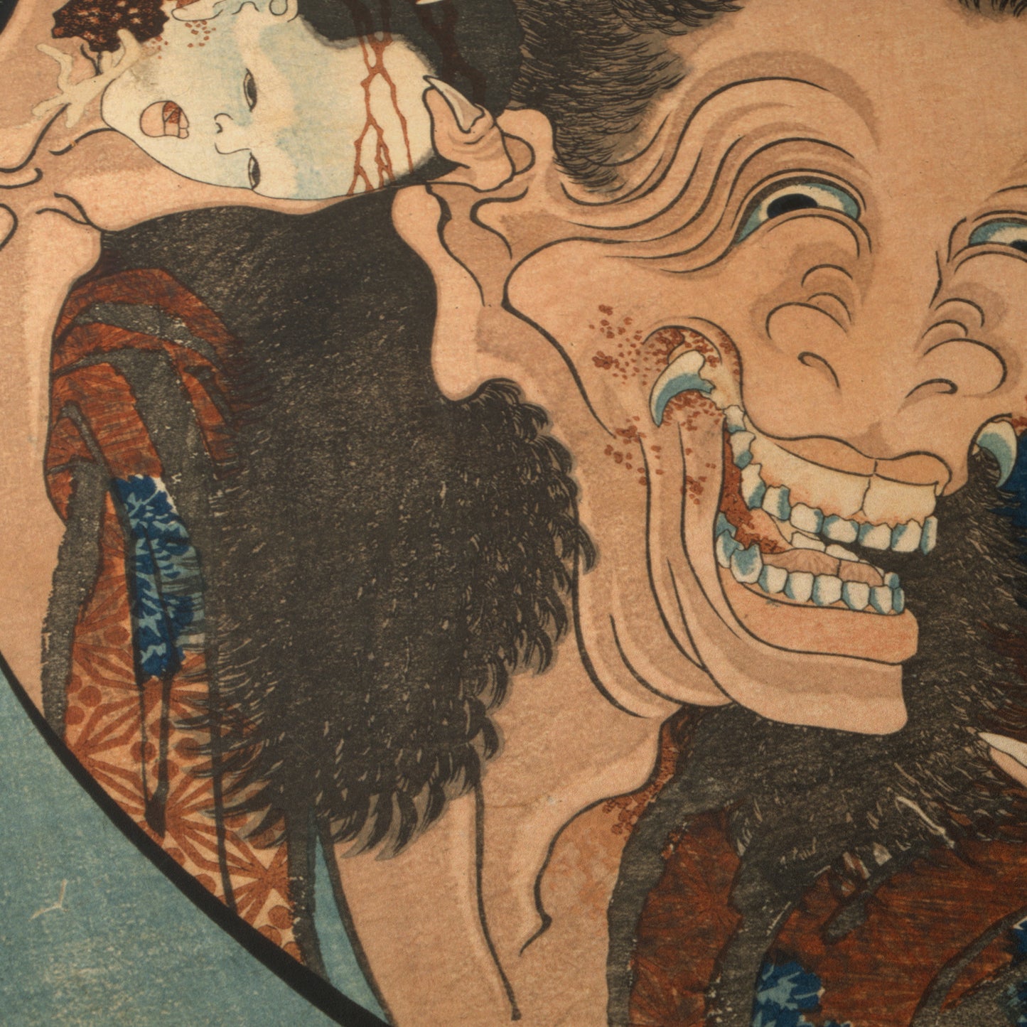 The Laughing Hannya (Warai-hannya) | Katsushika Hokusai | 1830