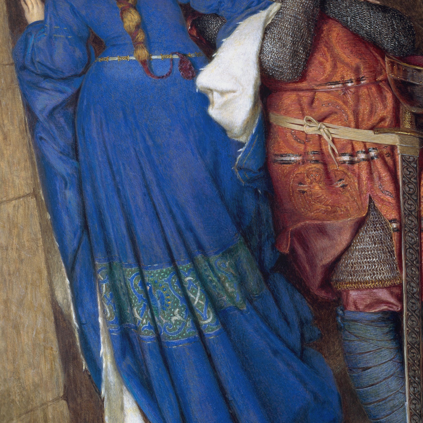 The Meeting on the Turret Stairs | Frederic William Burton | 1864
