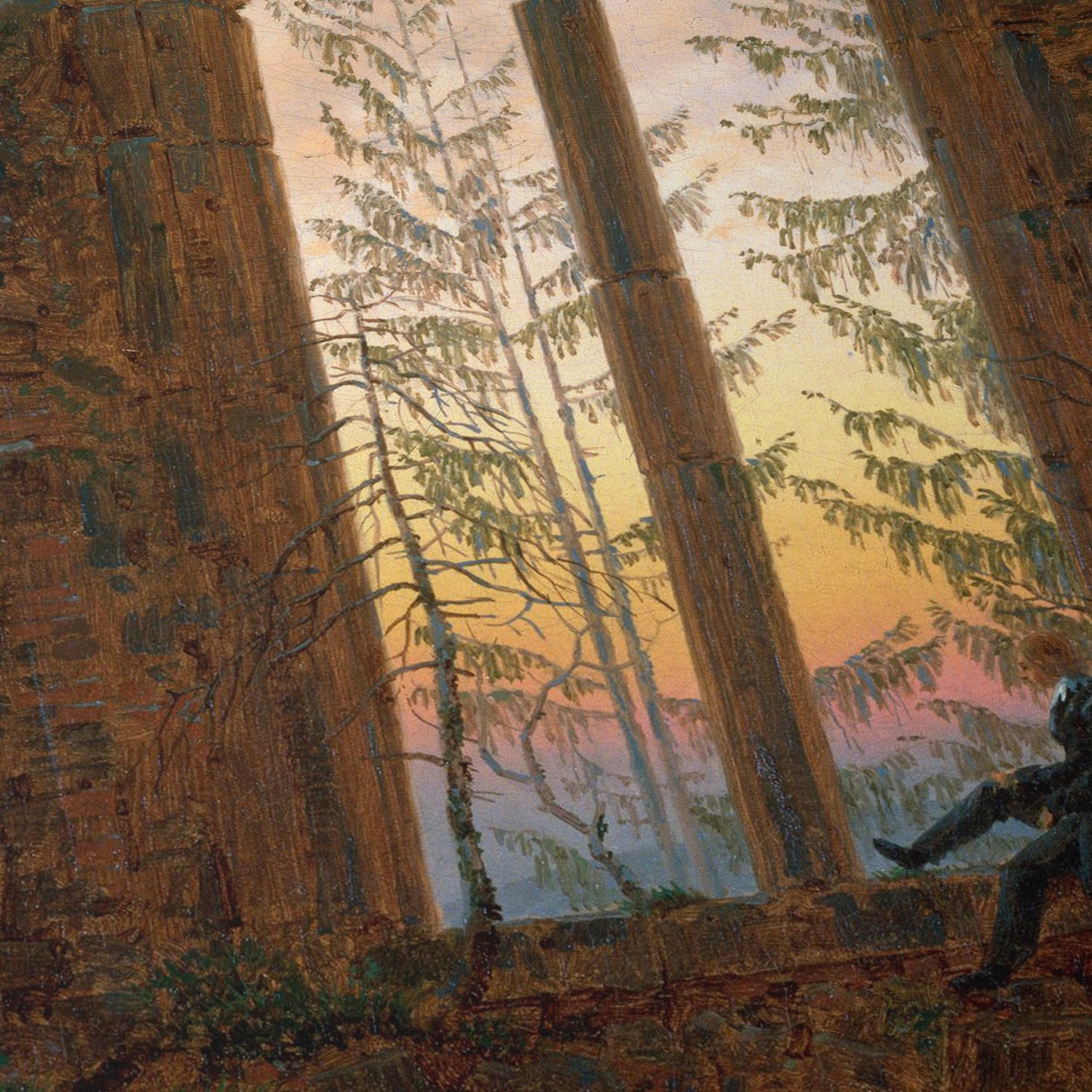 Ruins of the Oybin (Dreamer) | Caspar David Friedrich | c. 1835