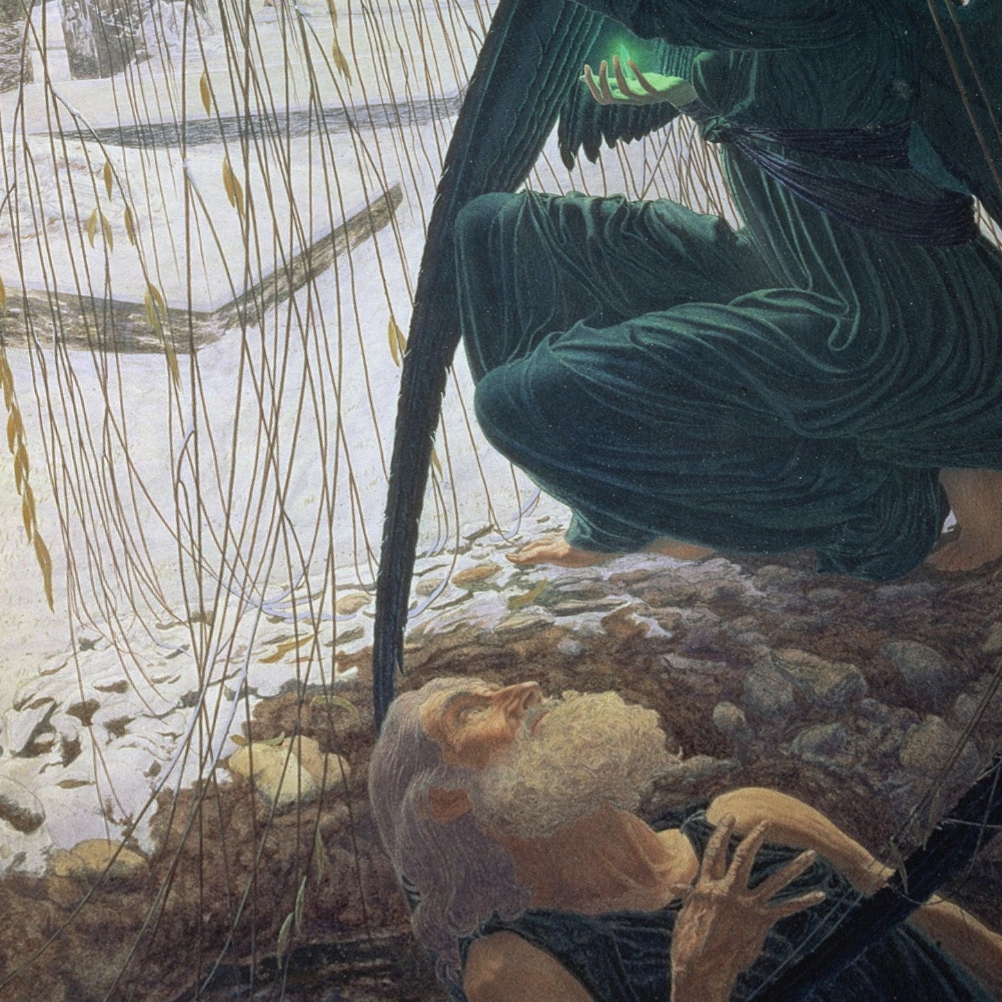 Death and the Gravedigger | Carlos Schwabe | 1890