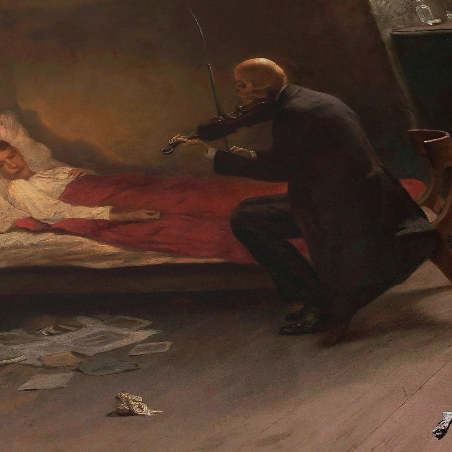 The Artist's Death | Zygmunt Andrychiewicz | 1901