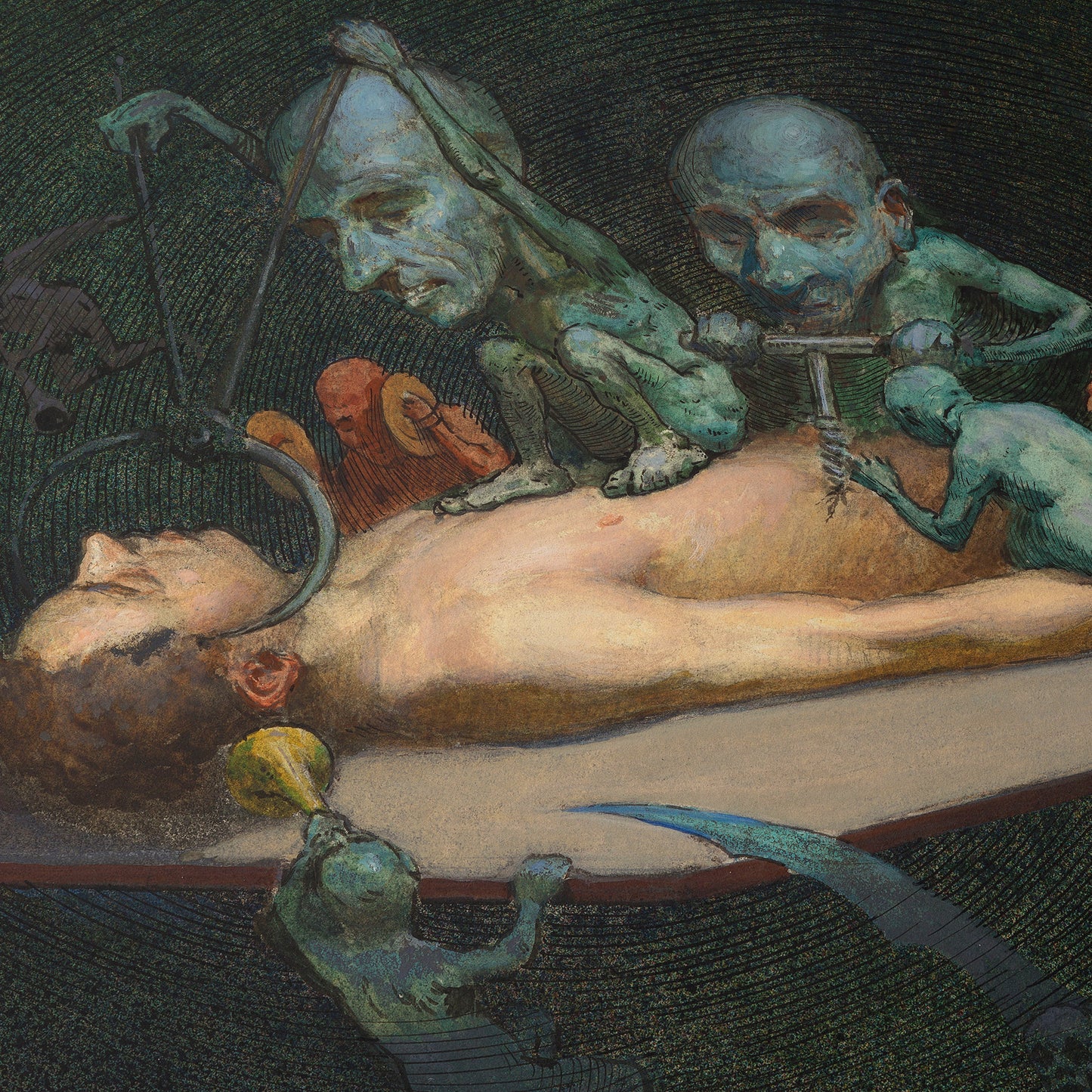 An Unconscious Naked Man (Chloroform) | Richard Tennant Cooper | 20th Century