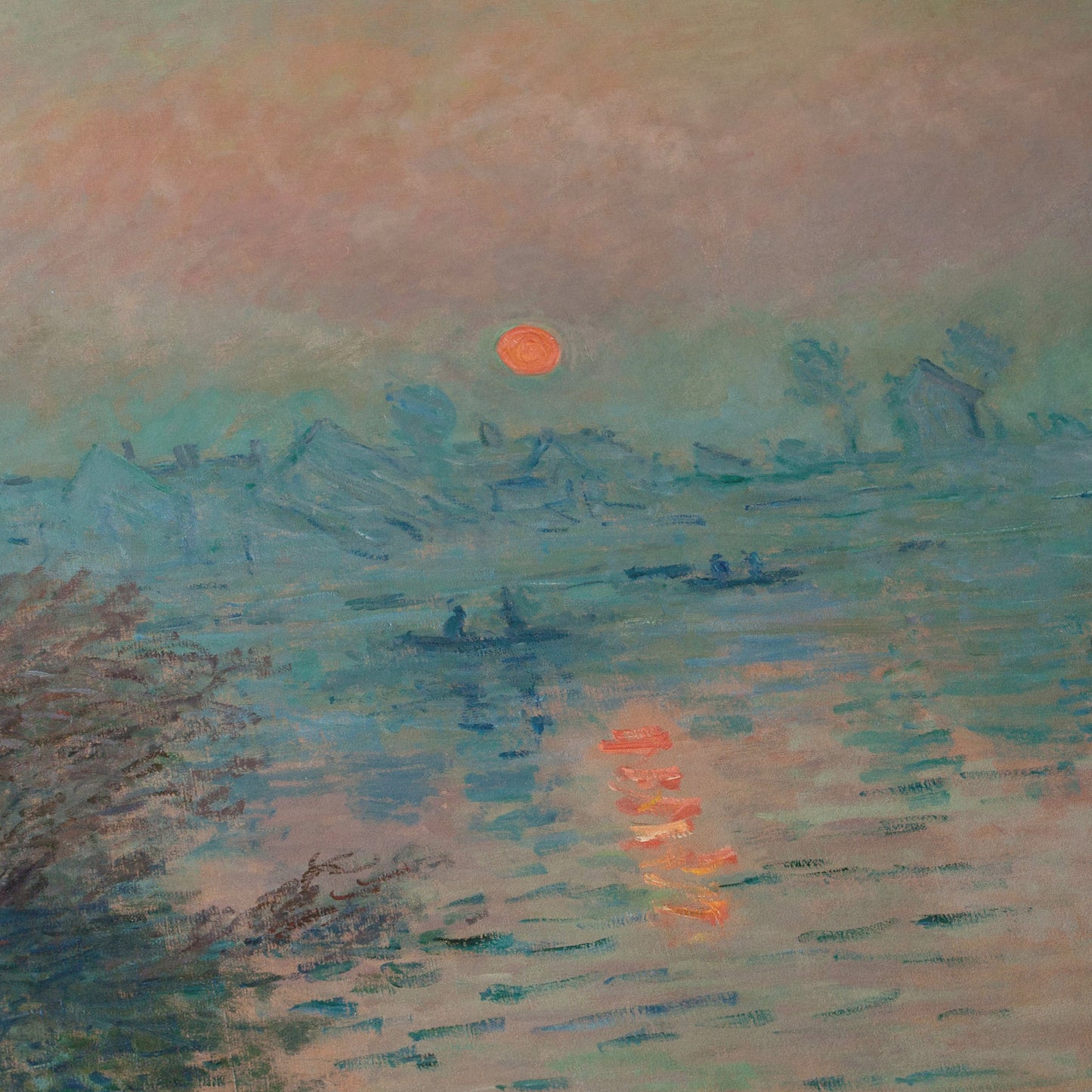 Sunset on the Seine at Lavacourt | Claude Monet | 1880