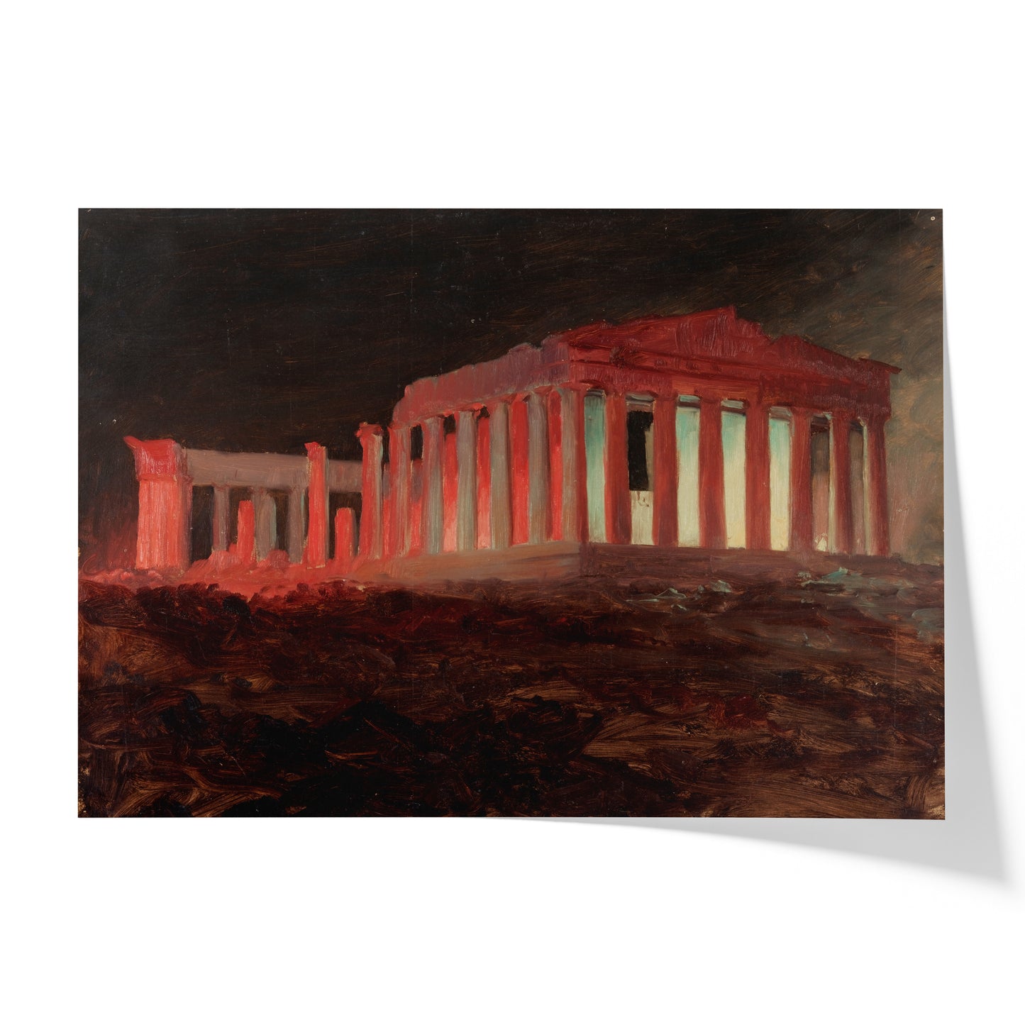 Parthenon (Illuminated Night View) | Frederic Edwin Church | 1869