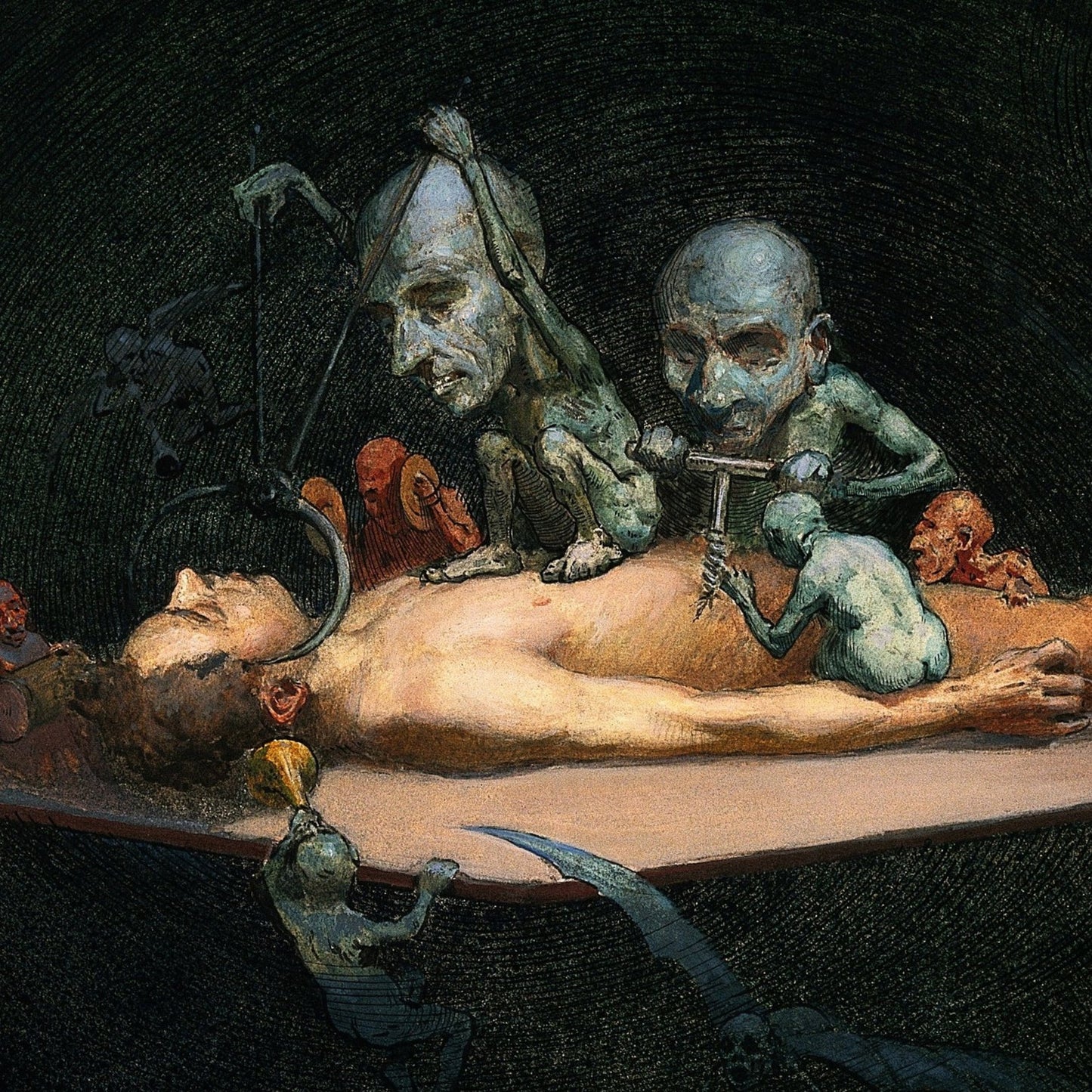 An Unconscious Naked Man (Chloroform) | Richard Tennant Cooper | 20th Century