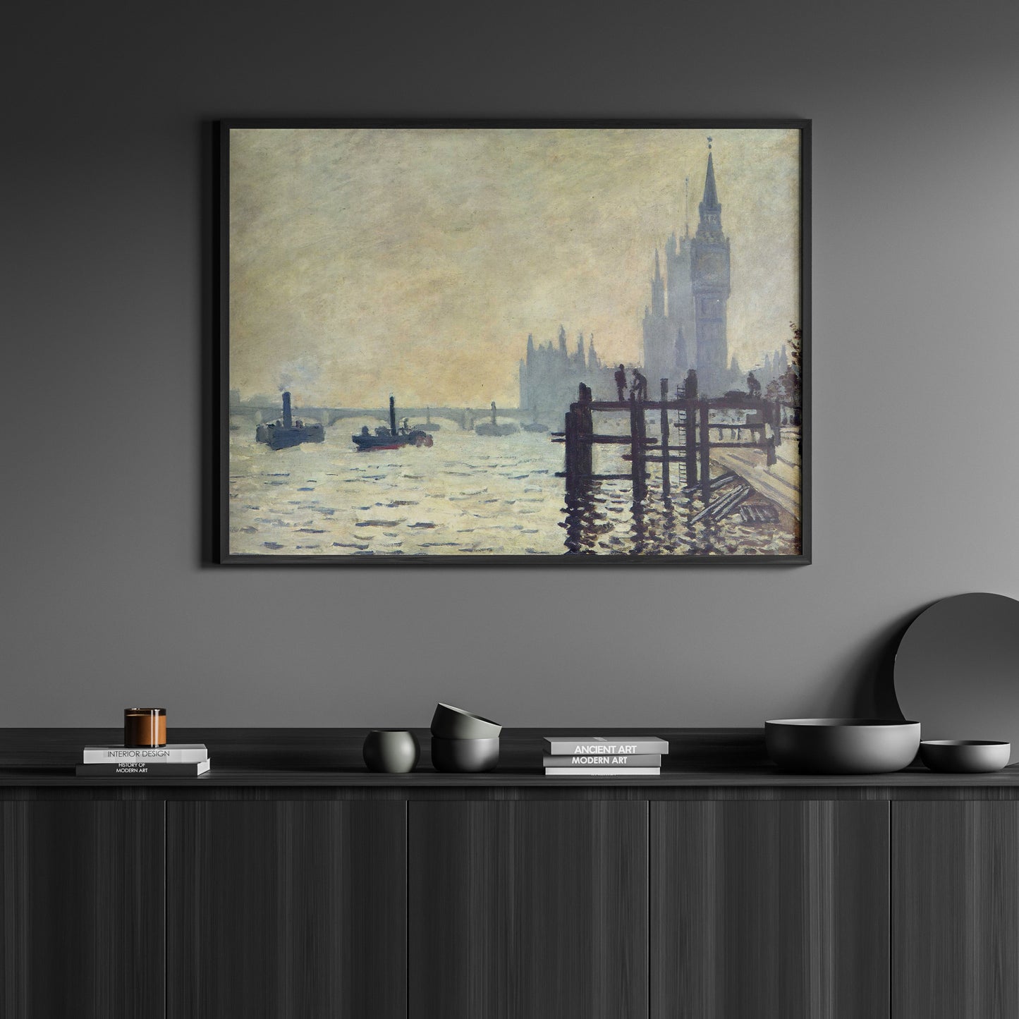 The Thames below Westminster | Claude Monet | 1871