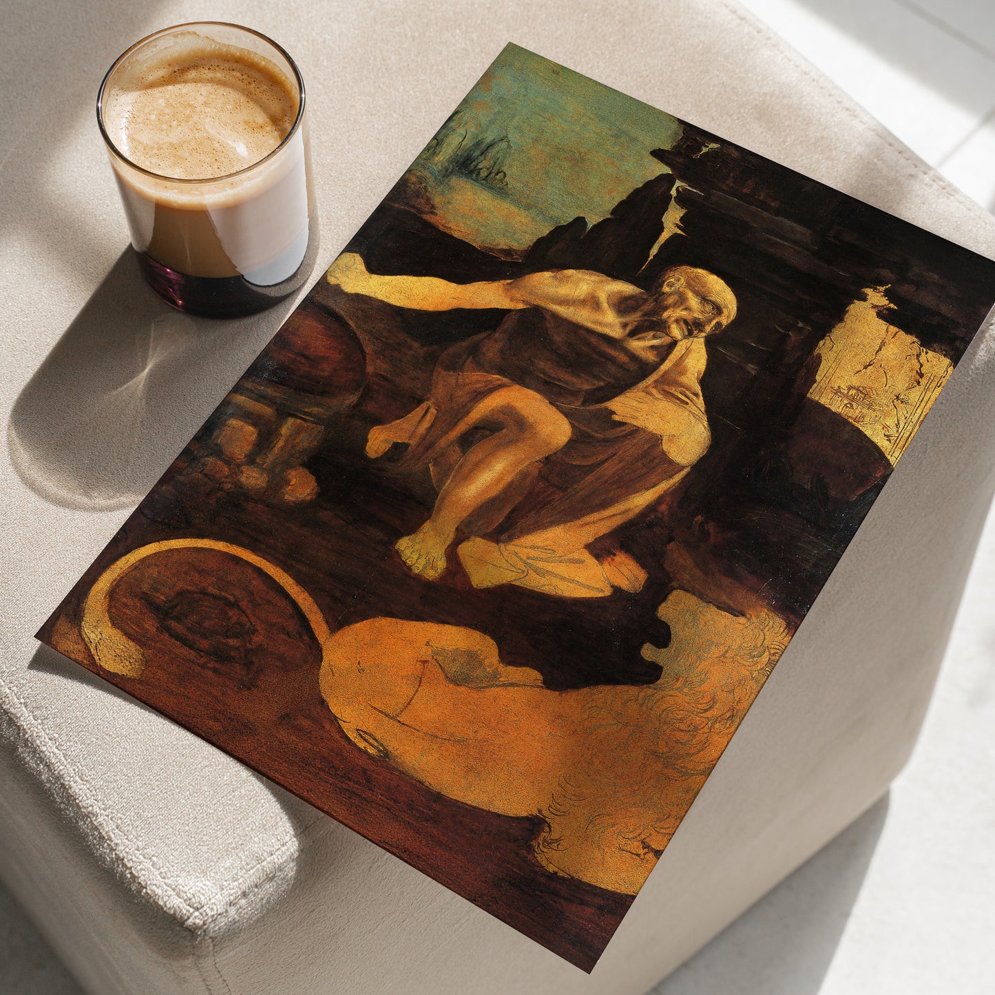 St. Jerome in the Wilderness | Leonardo da Vinci | c. 1480-90