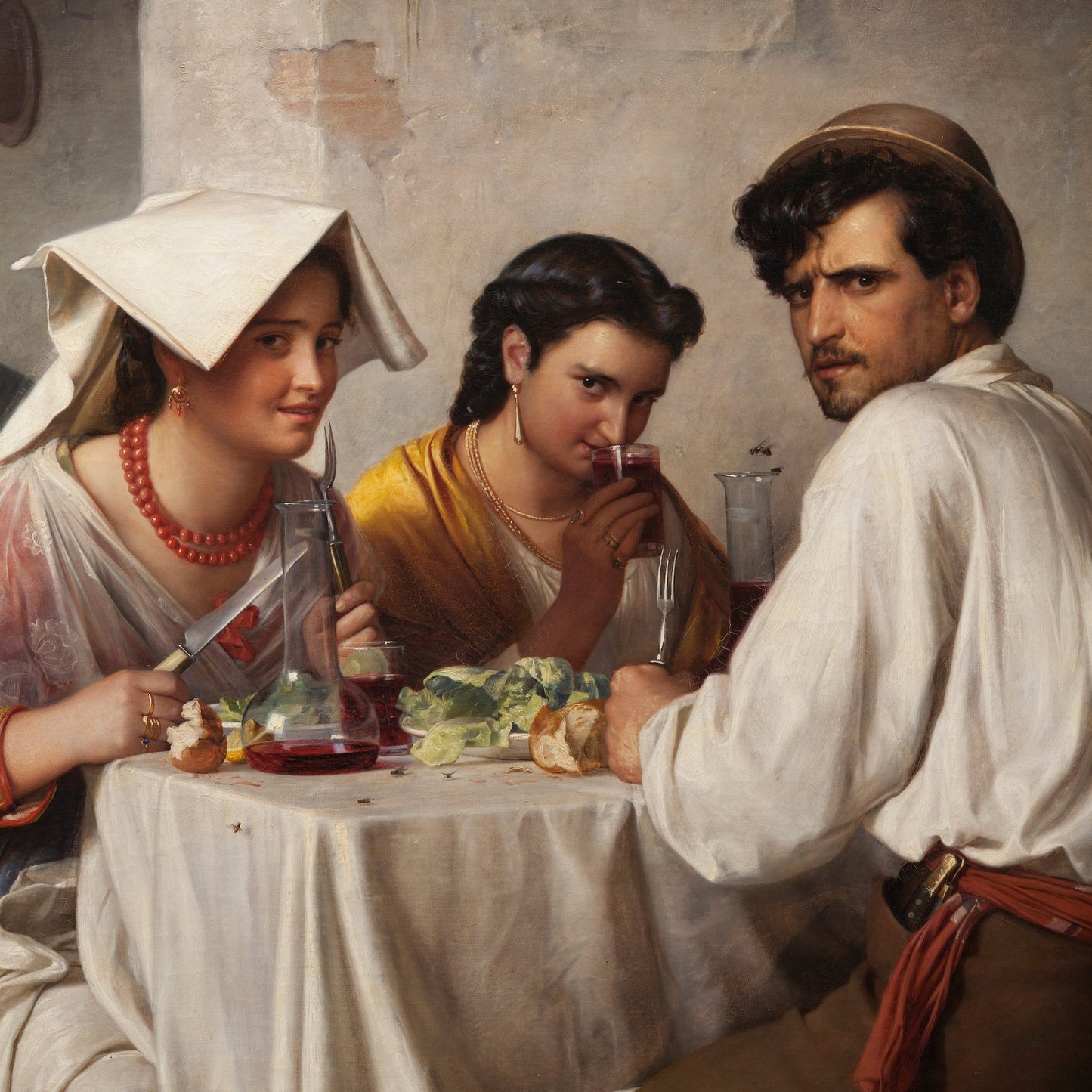 In a Roman Osteria | Carl Bloch | 1866