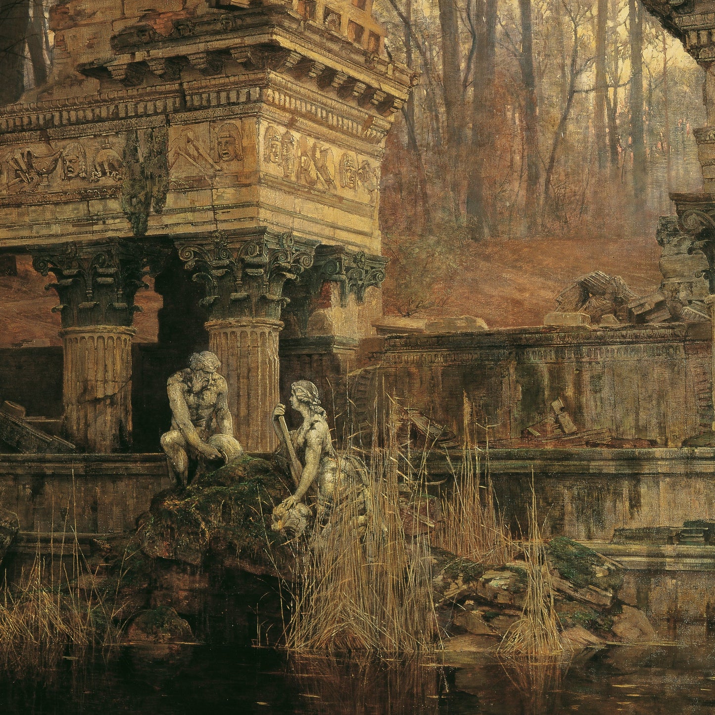 The Roman Ruin in Schönbrunn | Carl Moll | 1892