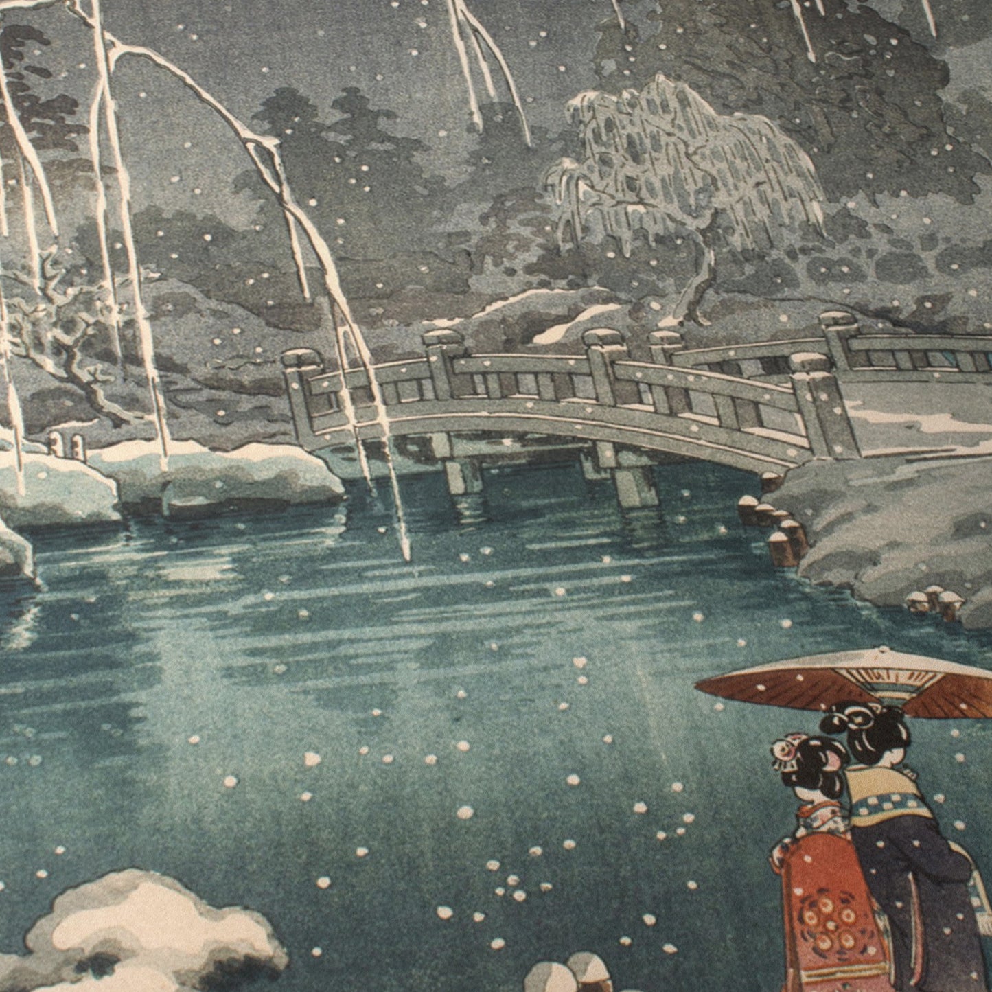 Spring Snow at Maruyama Park, Kyoto | Tsuchiya Koitsu | 1870 - 1949
