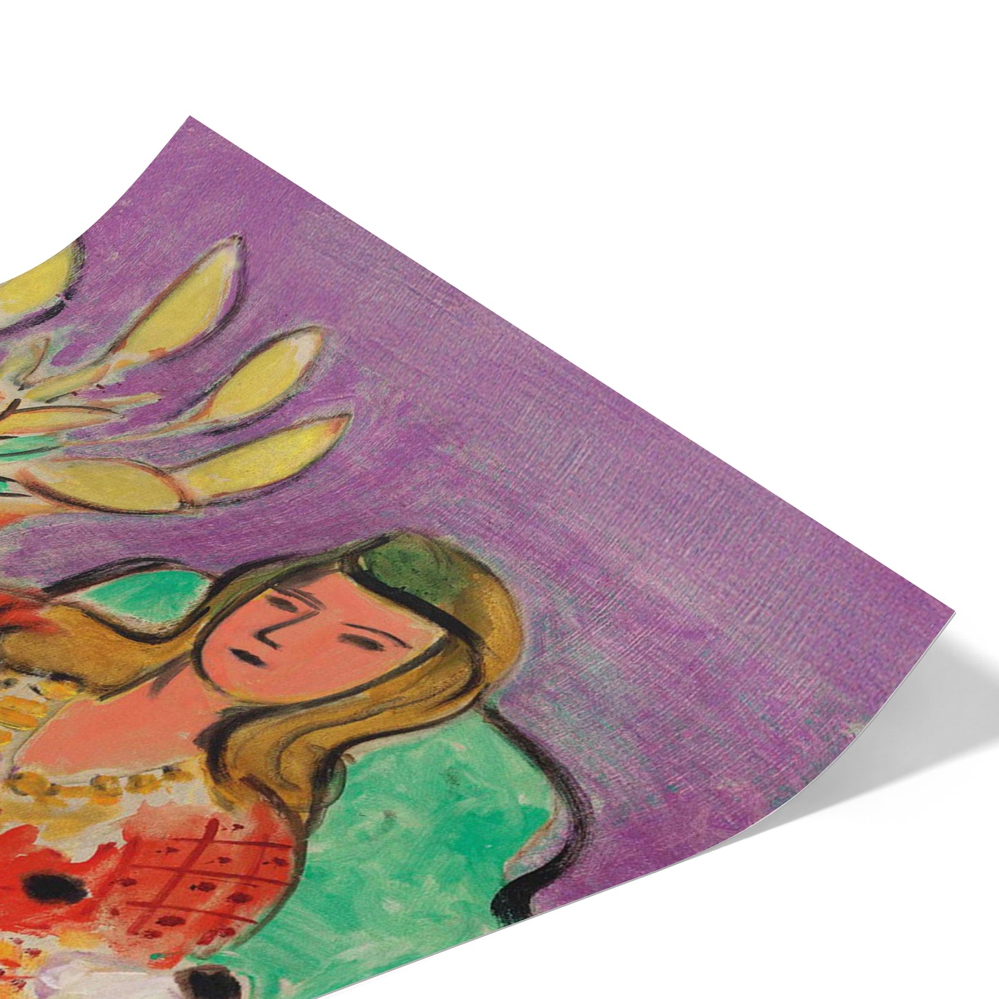 Young Girl with Anemones on Purple Background | Henri Matisse | 1944
