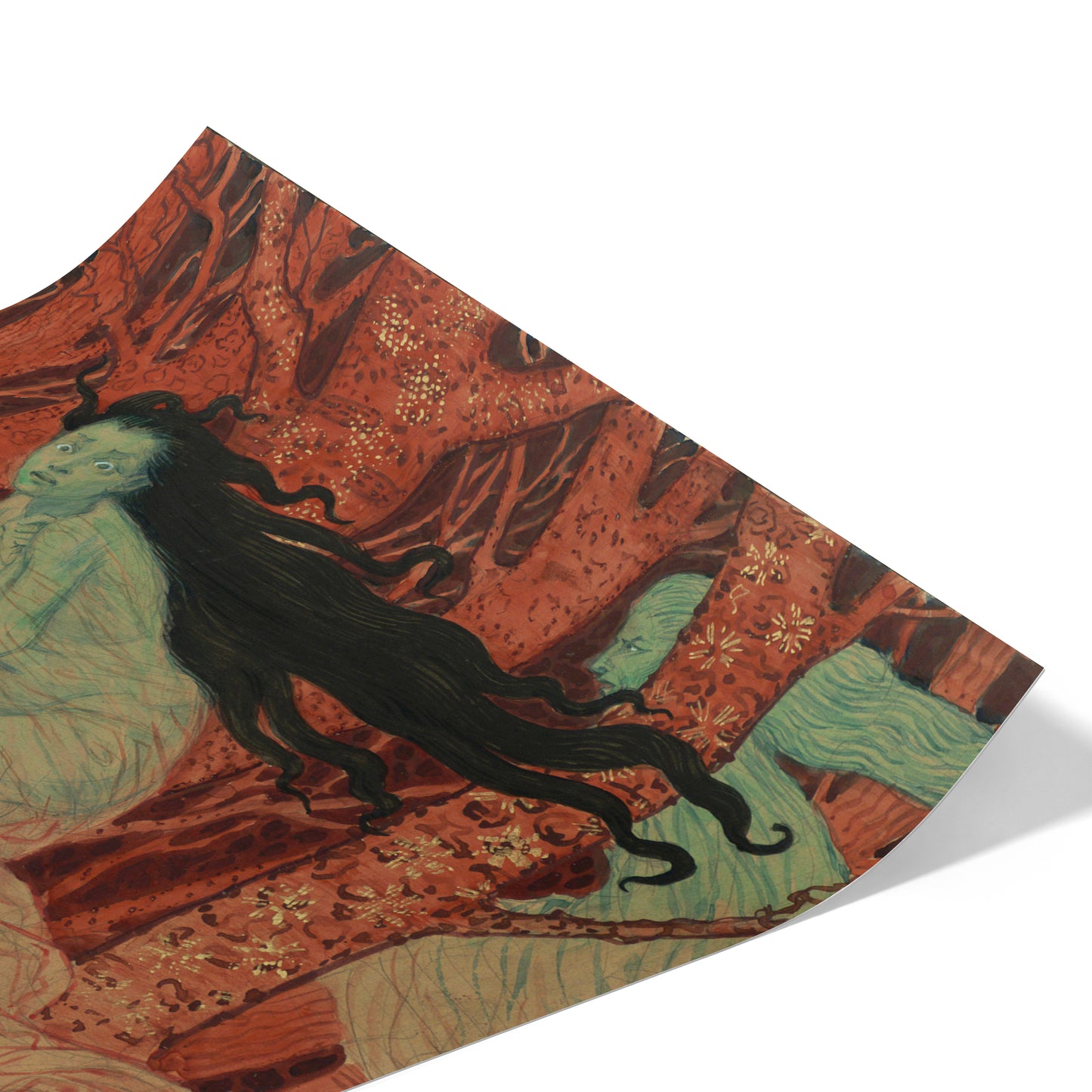 Three Witches and Three Wolves | Eugène Grasset | 1900