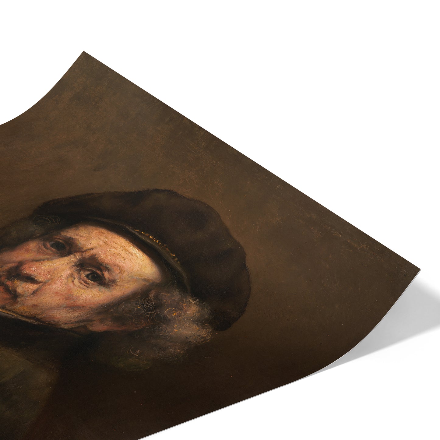 Self-Portrait with Beret and Turned-Up Collar | Rembrandt | 1659