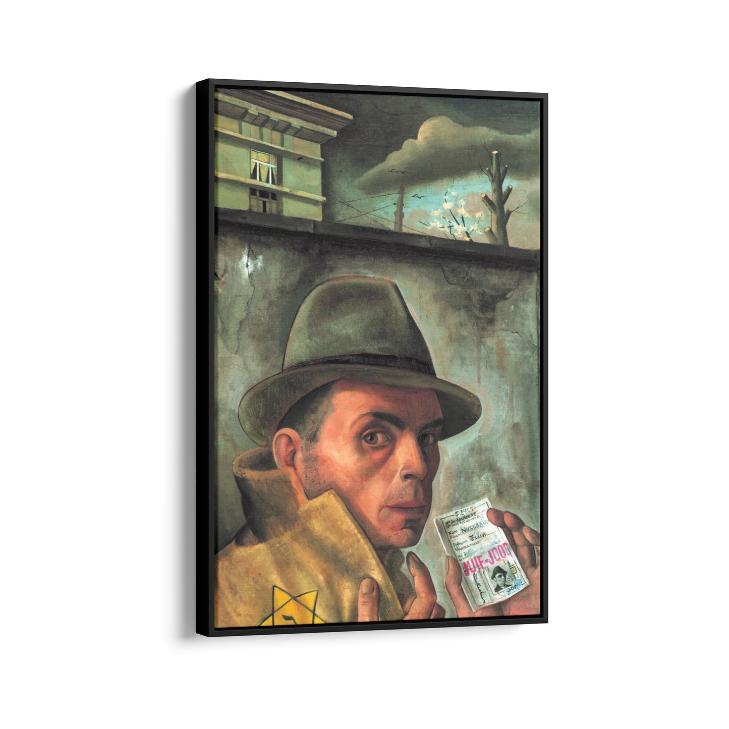 Self Portrait with Jewish Identity Card | Felix Nussbaum | 1943