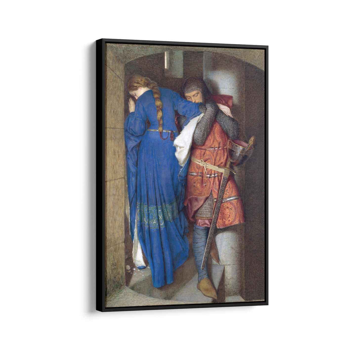 The Meeting on the Turret Stairs | Frederic William Burton | 1864