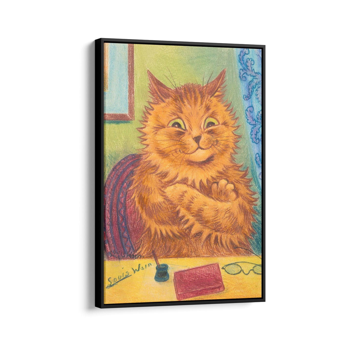 Portrait of a Literary Orange Cat | Louis Wain | 20th Century