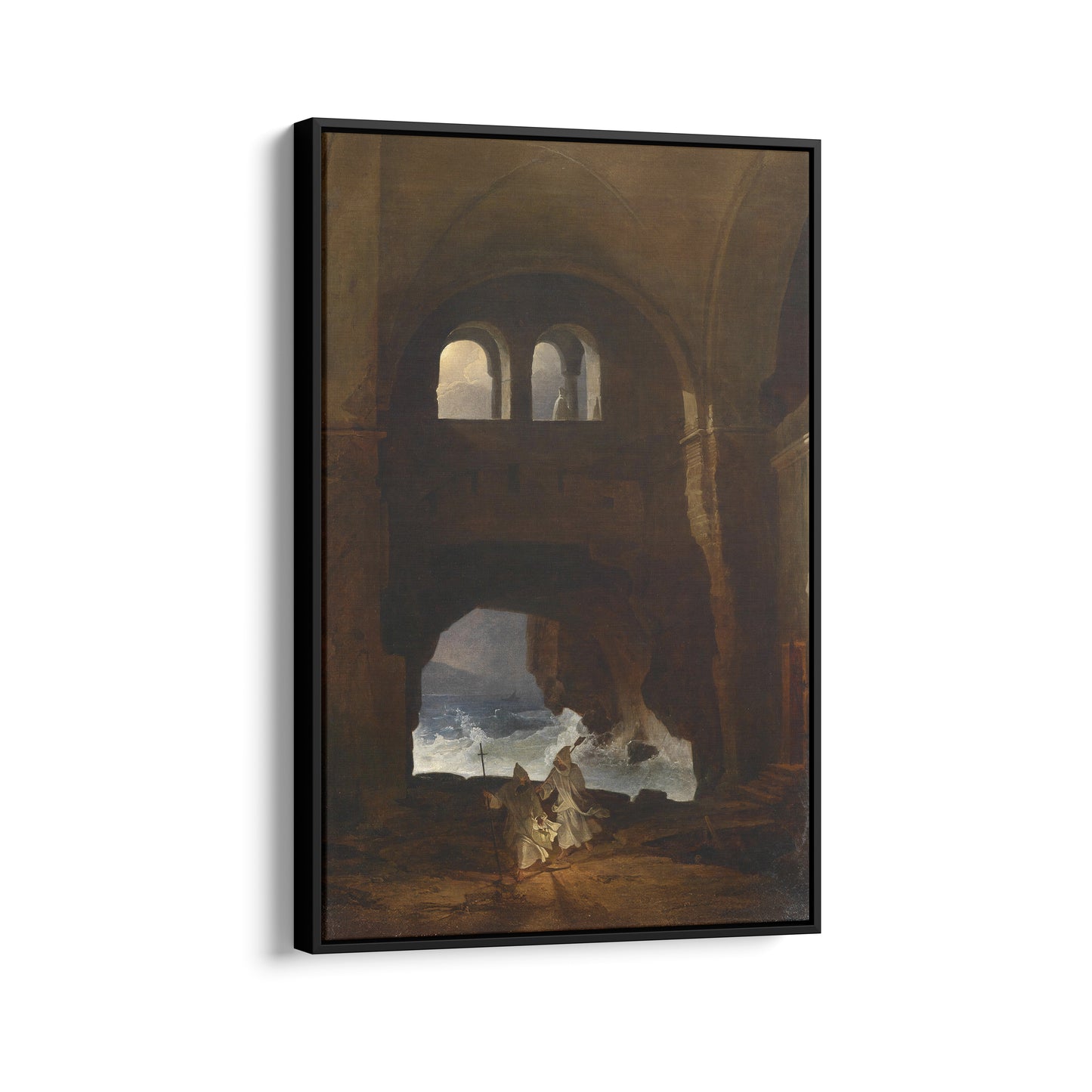 Monks in a Monastery Courtyard | Franz Ludwig Catel | 1856