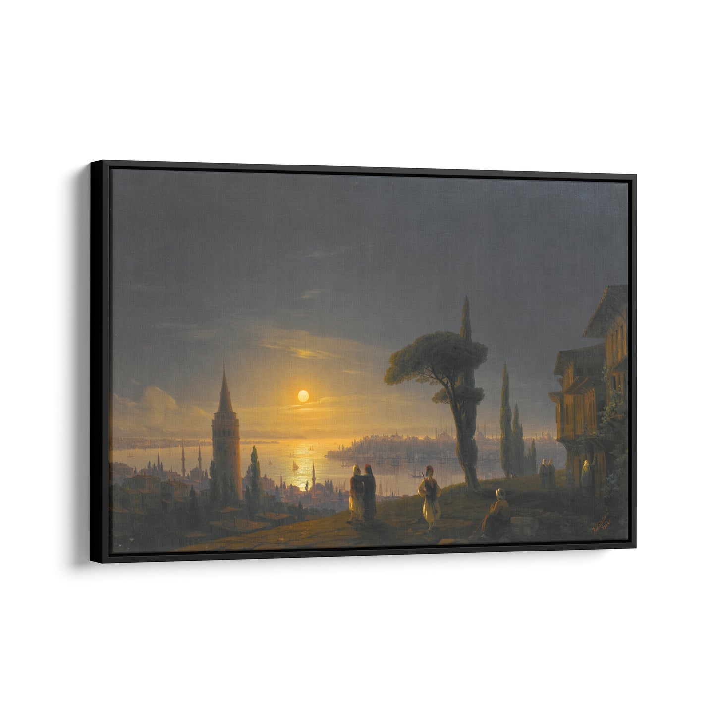 The Galata Tower by Moonlight | Ivan Aivazovsky | 1845