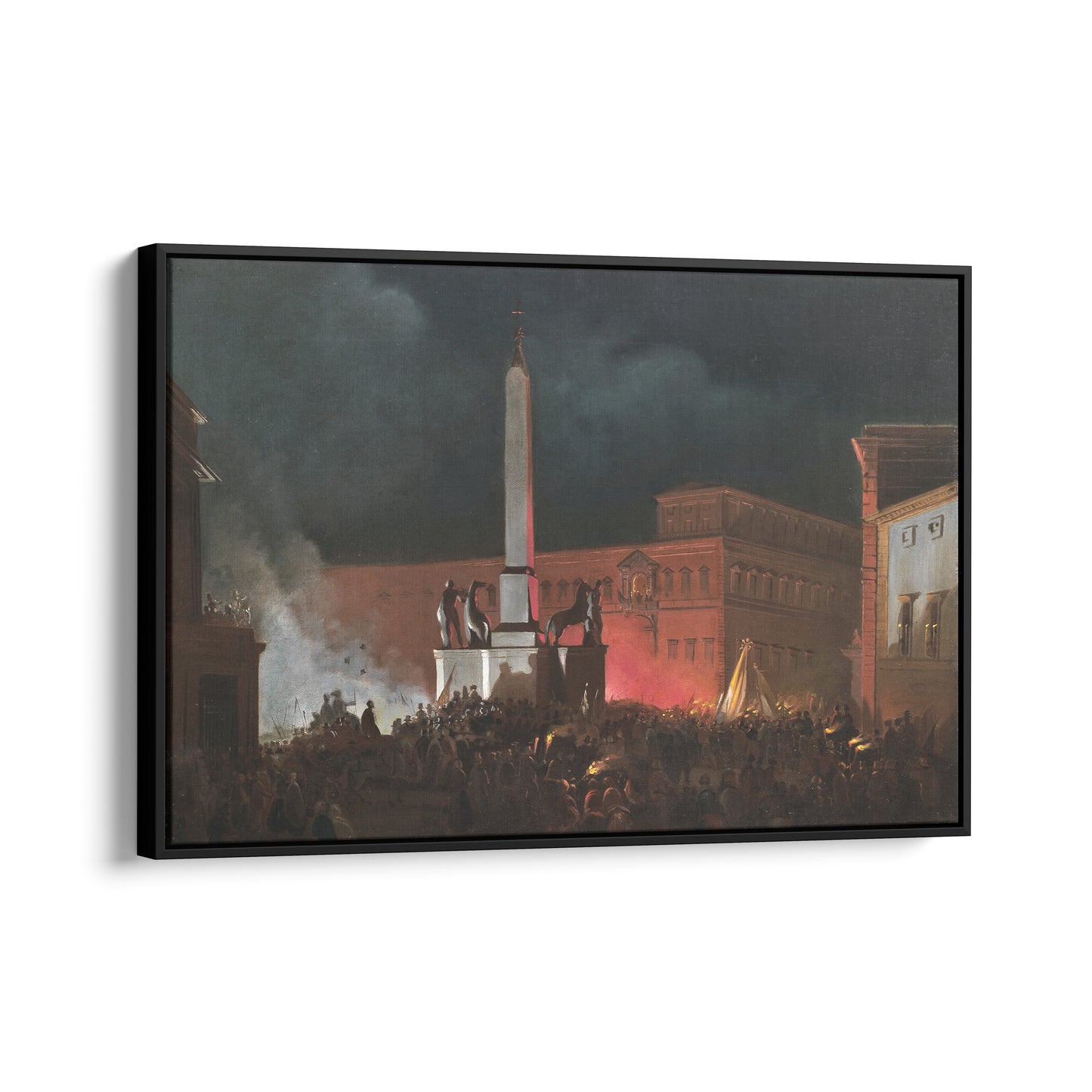 Blessing of Pius IX from the Quirinale at Night | Ippolito Caffi | 1848