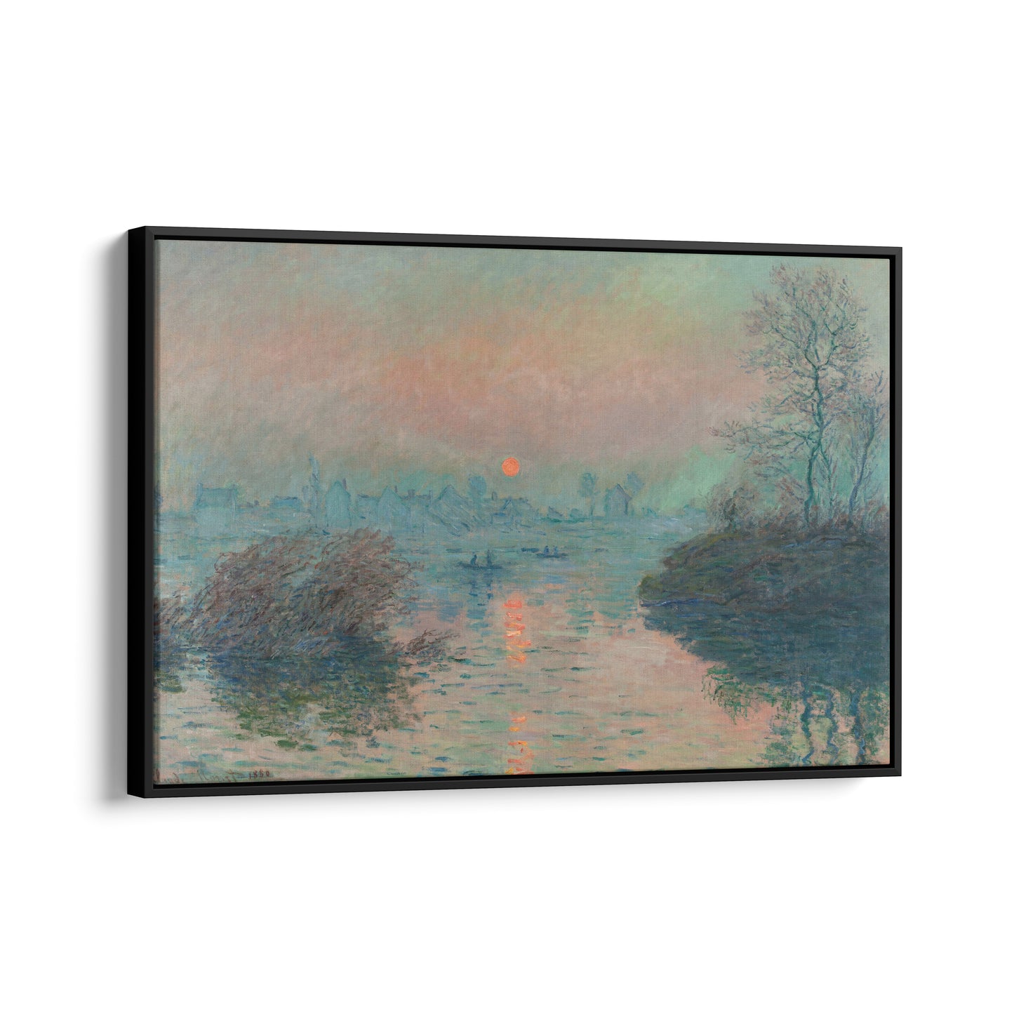 Sunset on the Seine at Lavacourt | Claude Monet | 1880