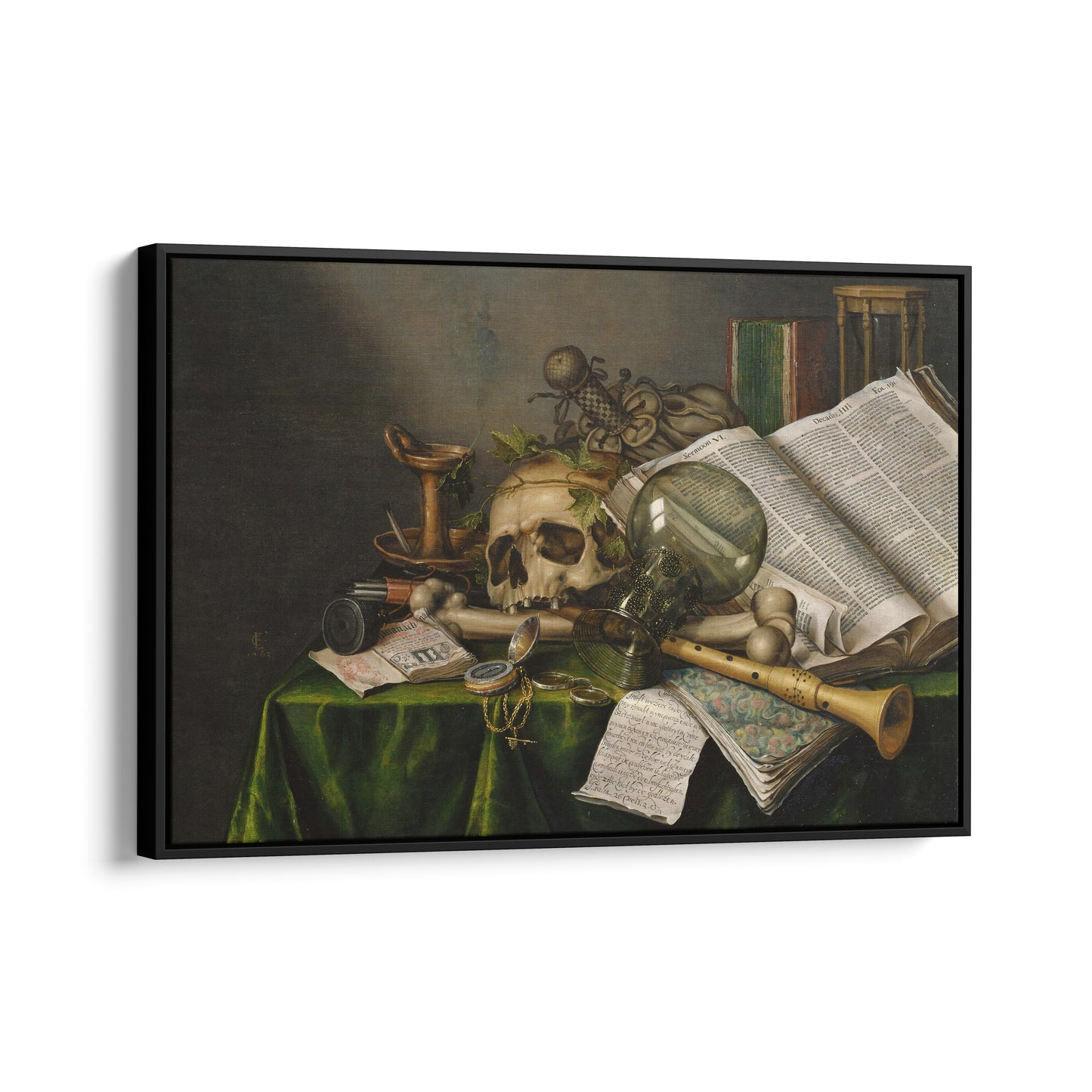 Vanitas. Still Life with Books, Manuscripts and a Skull | Edward Collier | 1663
