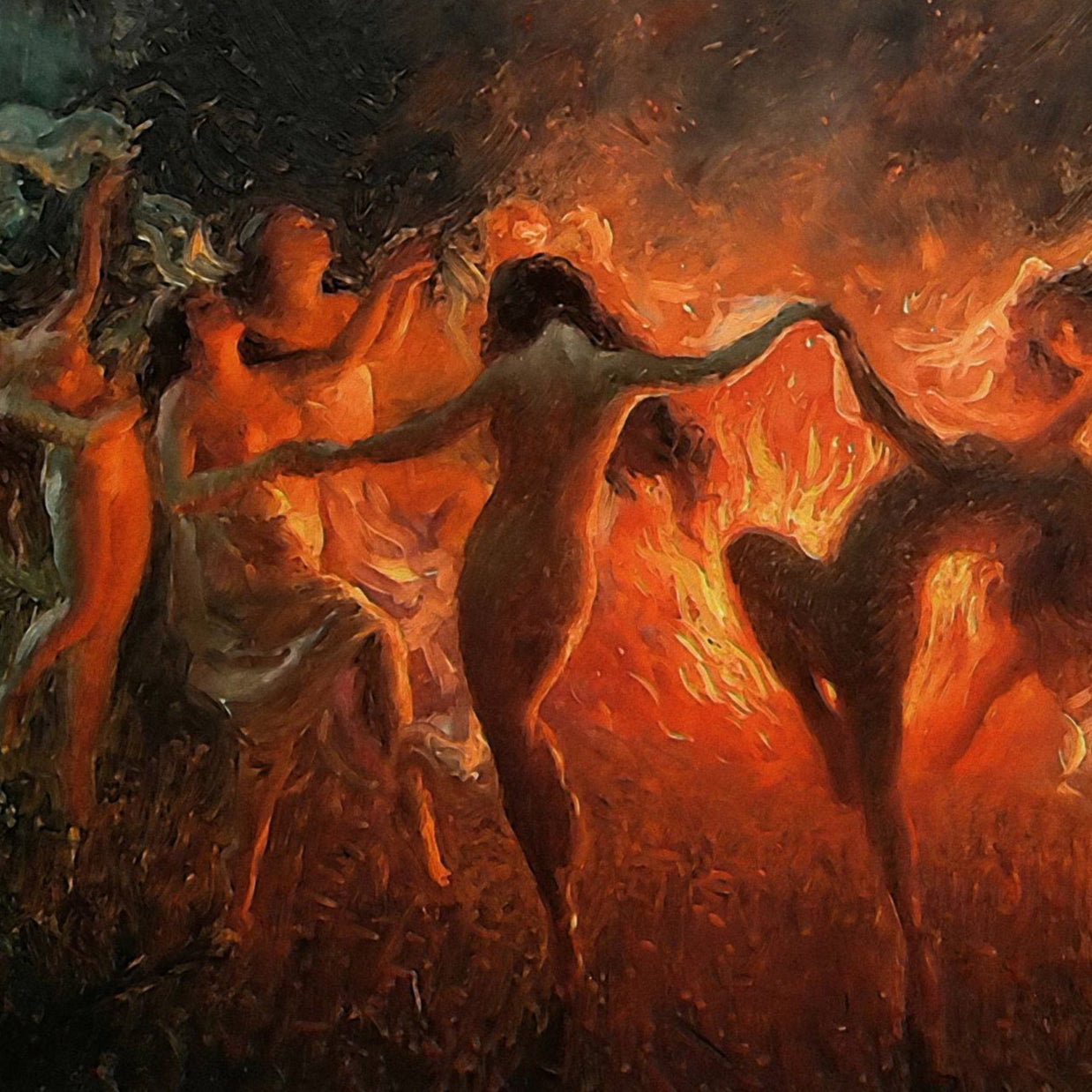 Nymphs Dancing to Pan’s Flute | Joseph Tomanek | 1920