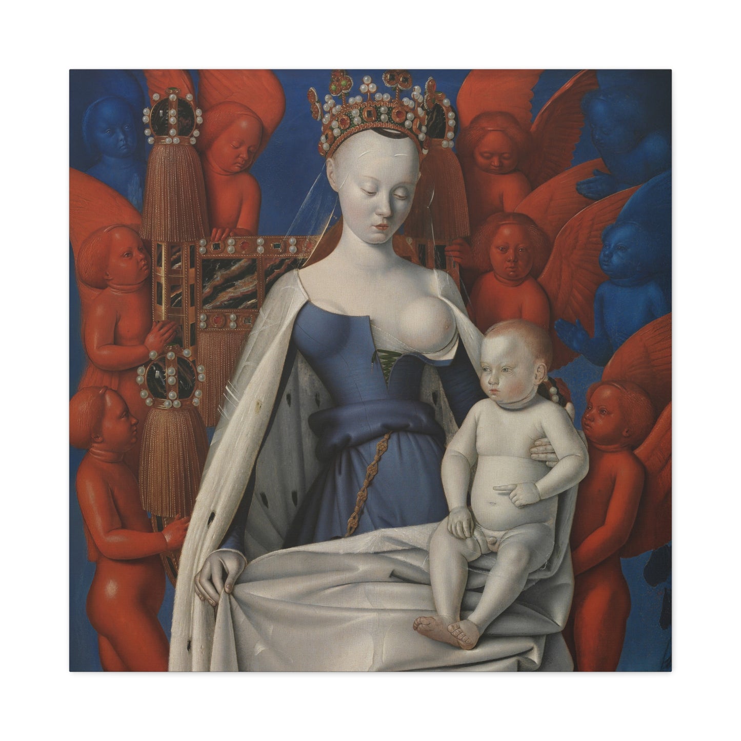 Madonna Surrounded by Seraphim and Cherubim | Jean Fouquet | c. 1455