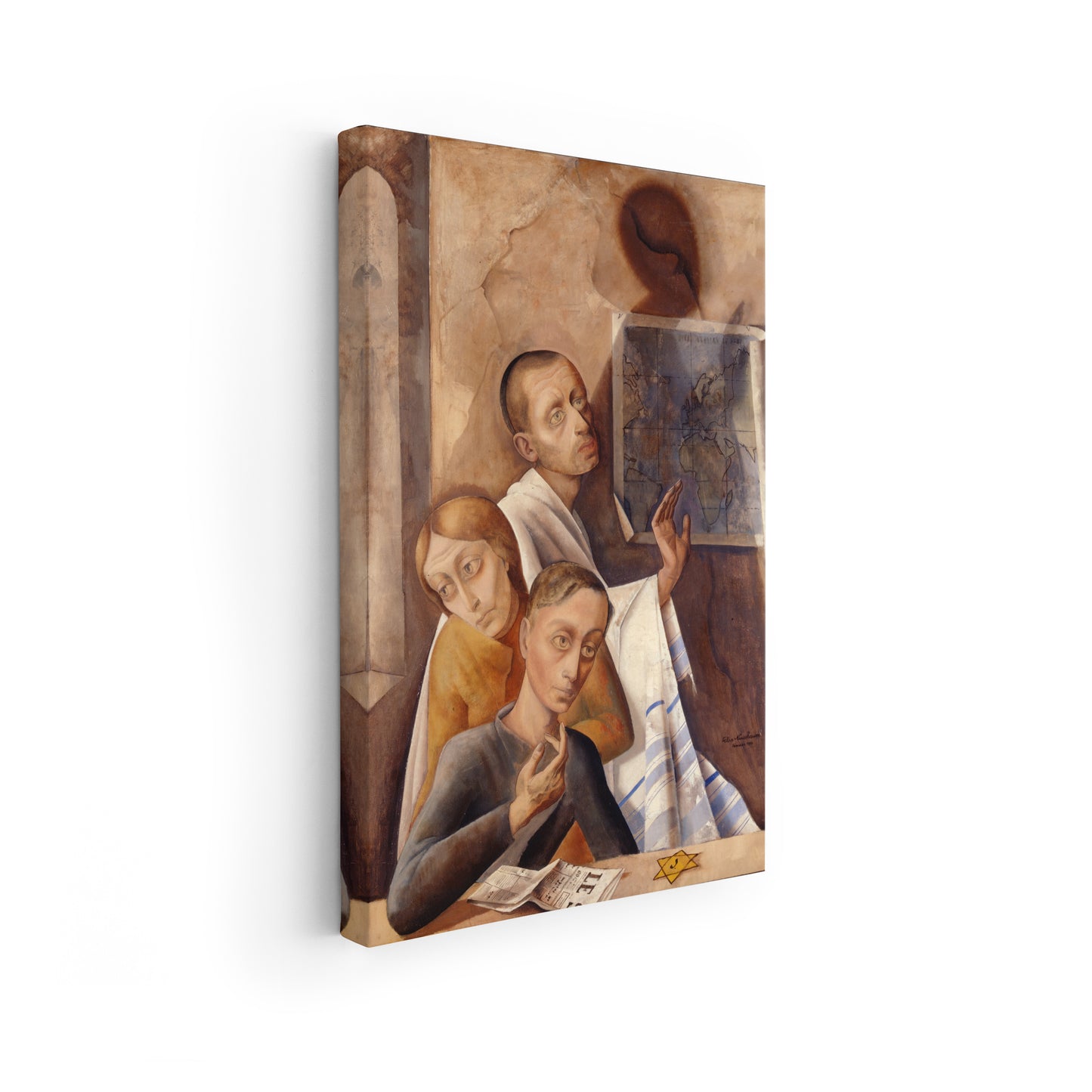 Self Portrait in Hiding Place | Felix Nussbaum | 1944