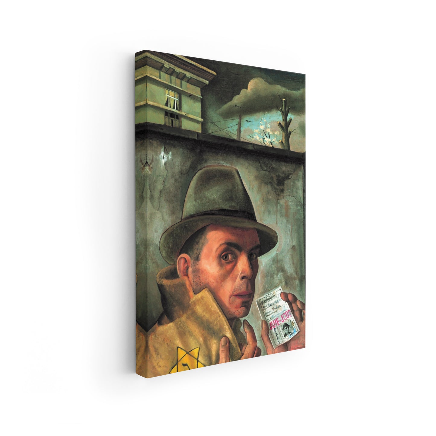 Self Portrait with Jewish Identity Card | Felix Nussbaum | 1943