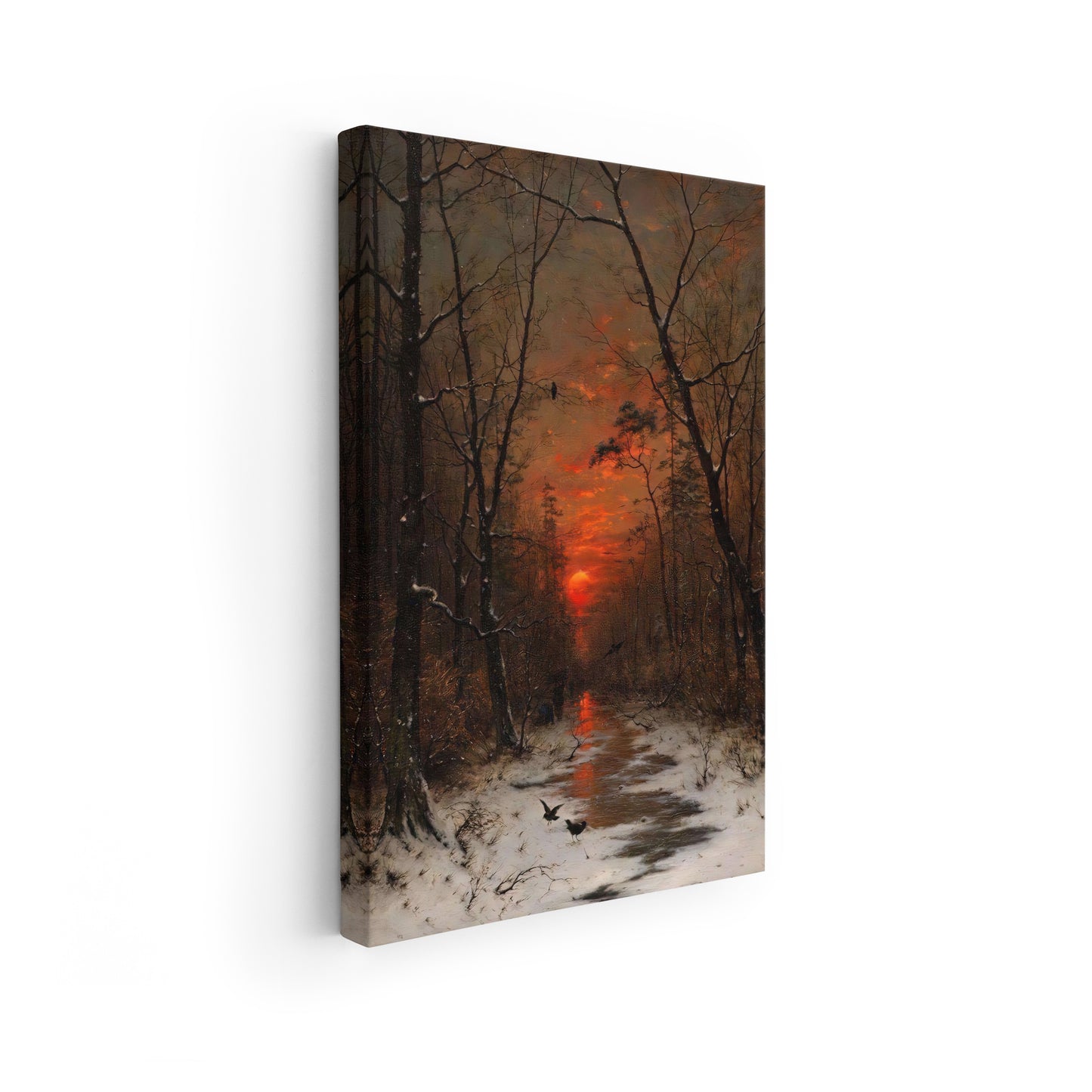 Sunset Over the Winter Forest | Heinrich Gogarten | 1881