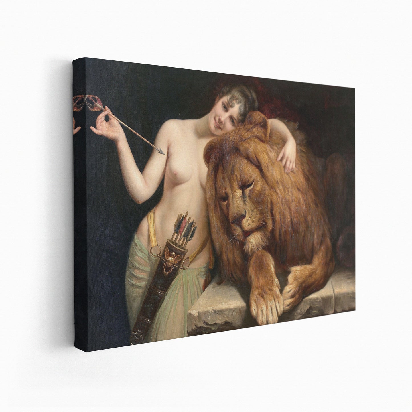 The Goddess Diana with a Lion | Angelo Graf von Courten | 1848