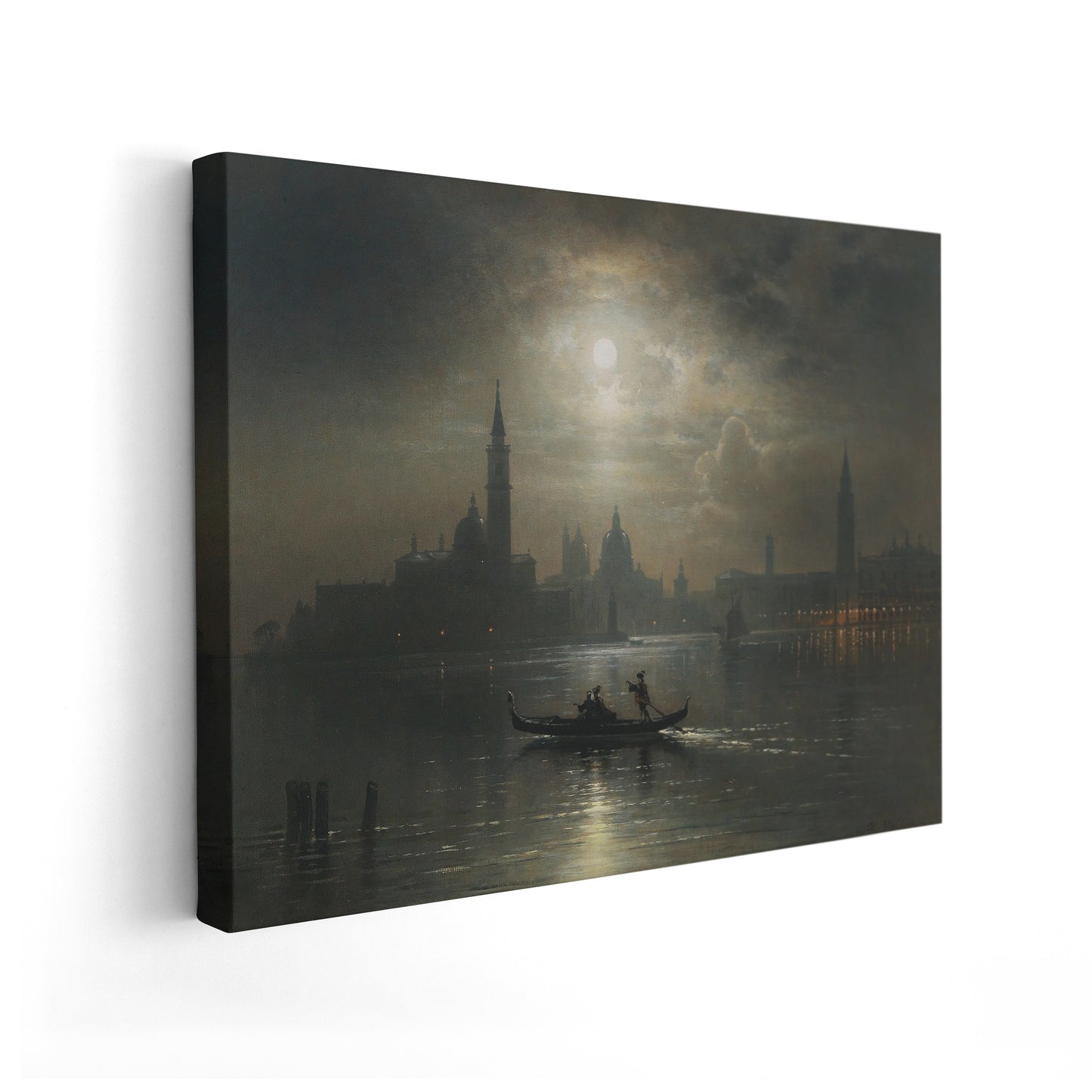 Venice, Full Moon over Santa Maria Salute | Karl Heilmayer | 19th Century