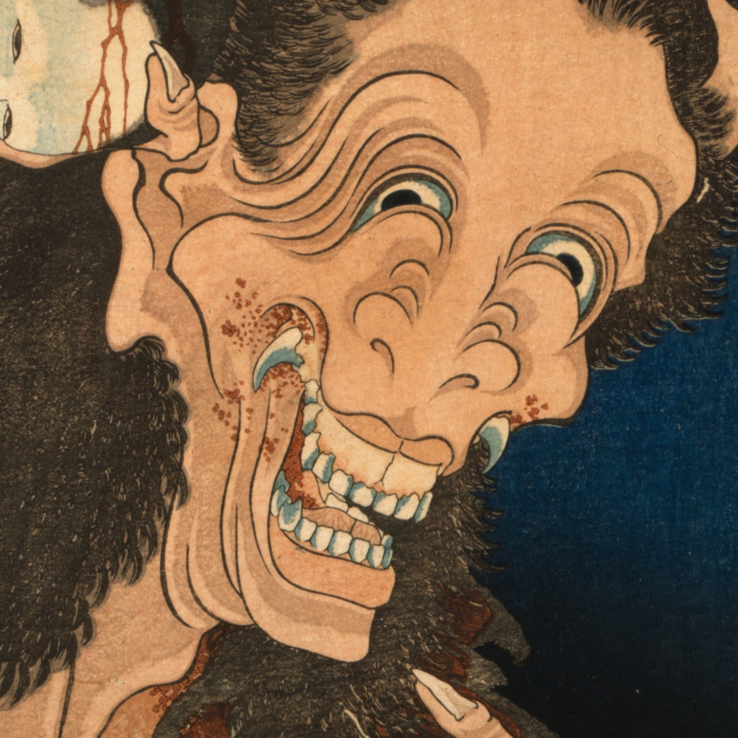 The Laughing Hannya (Warai-hannya) | Katsushika Hokusai | 1830