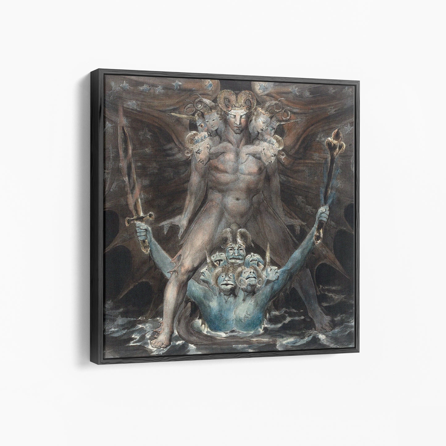 The Great Red Dragon and the Beast from the Sea | William Blake | 1805