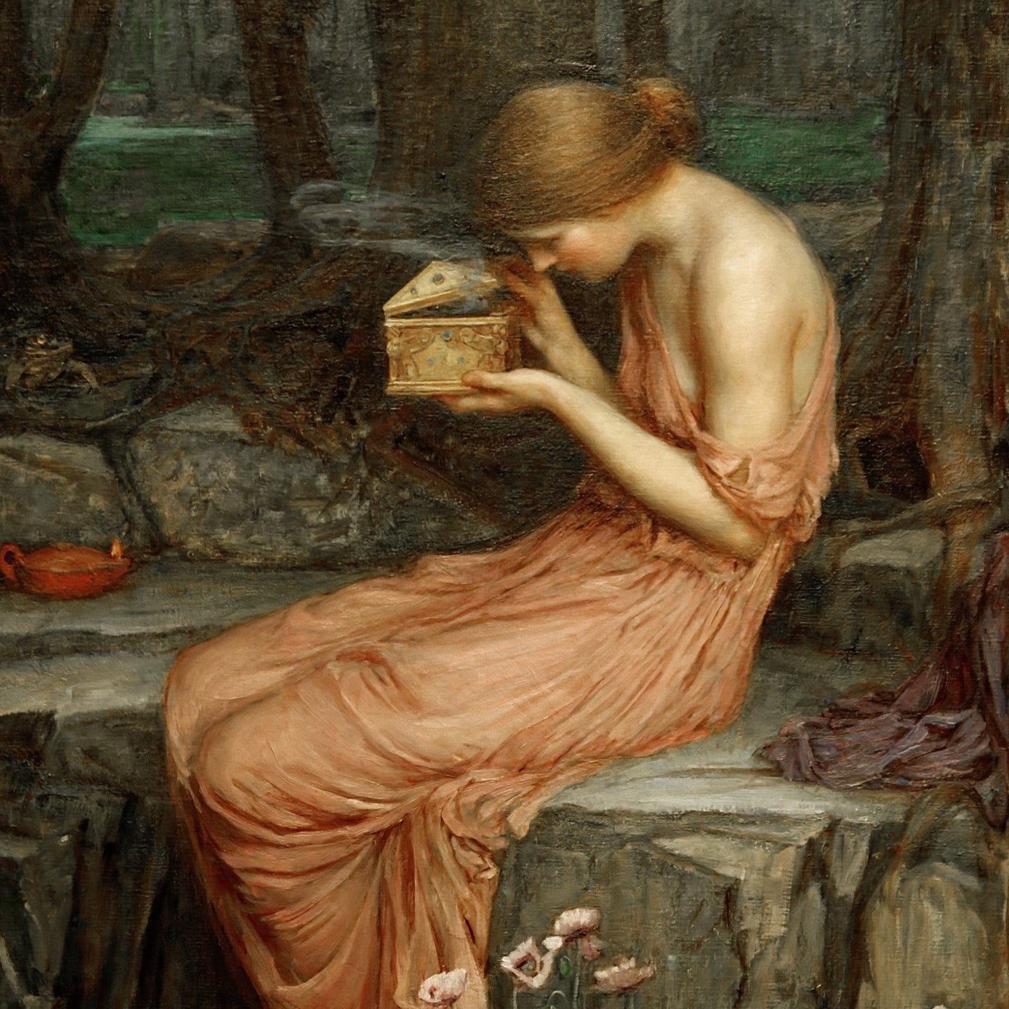 Psyche Opening the Golden Box | John William Waterhouse | 1903